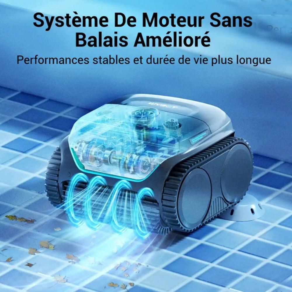 C2 Robot aspirateur de piscine sans fil Noir Vert 3/8