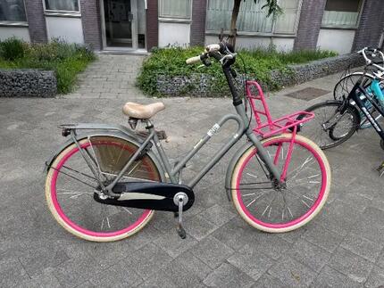 Tussen Particulieren - Batavus BUB Transportfiets (Grijs/Roze)