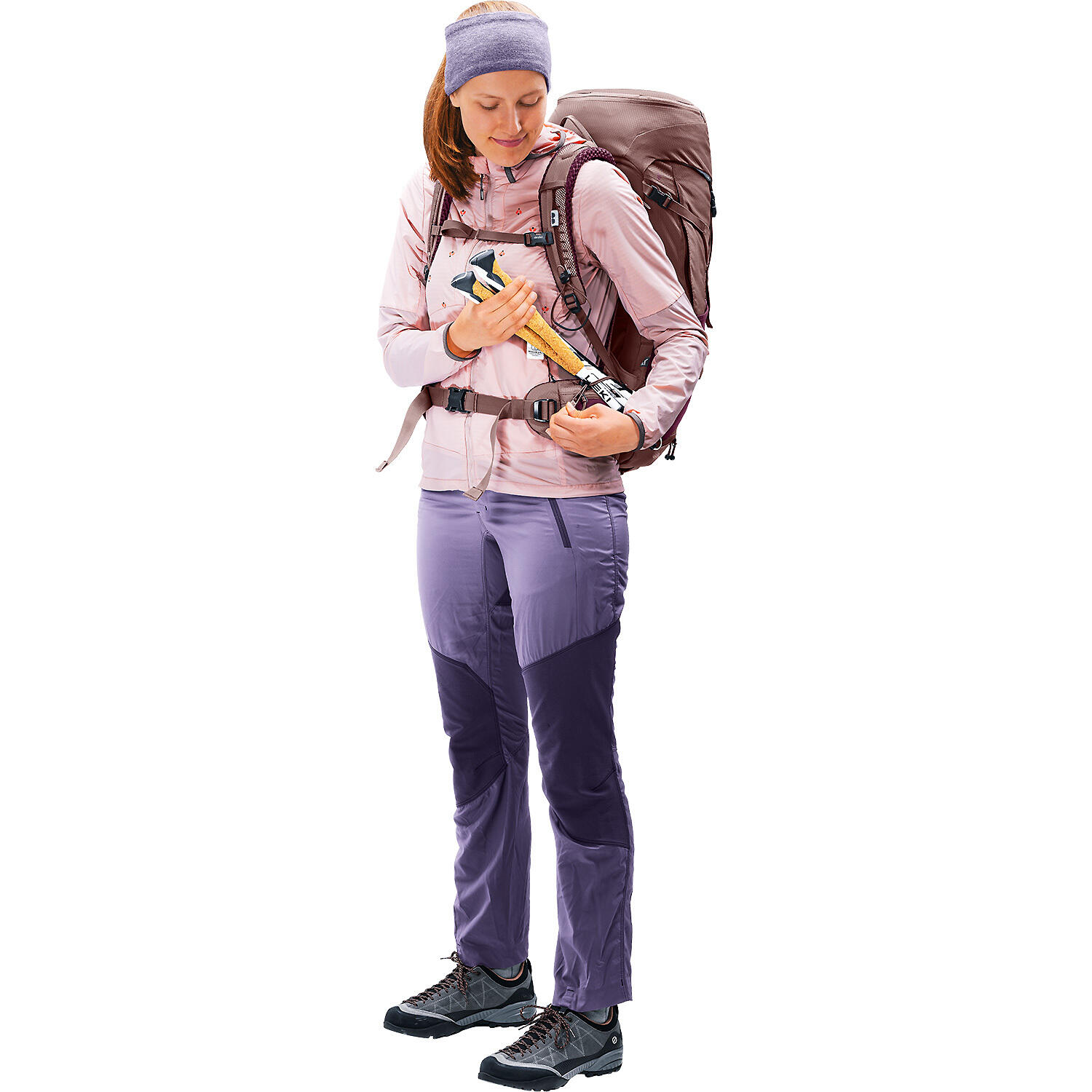 DEUTER Plecak trekkingowy damski Futura Pro 34 SL cassis-ashrose 6/7