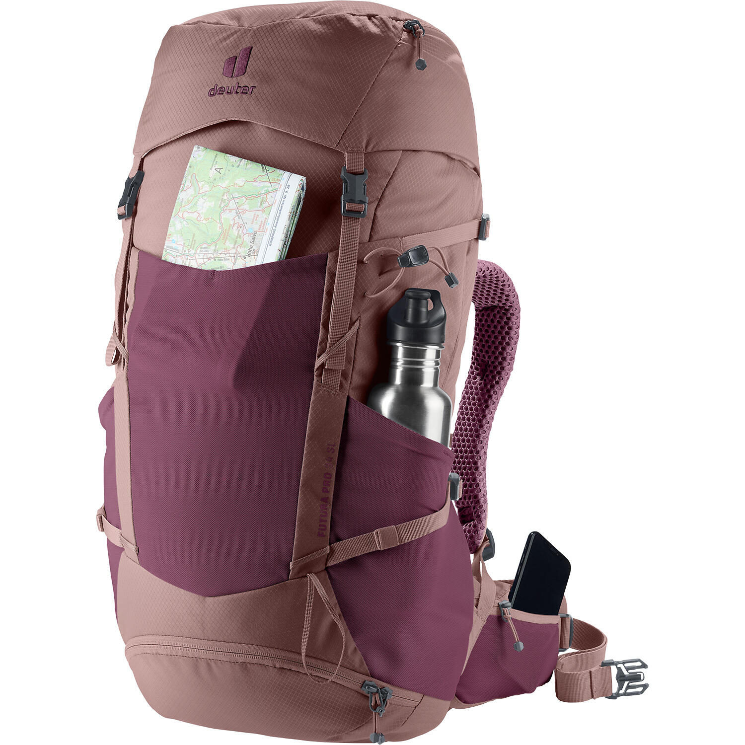DEUTER Plecak trekkingowy damski Futura Pro 34 SL cassis-ashrose 5/7
