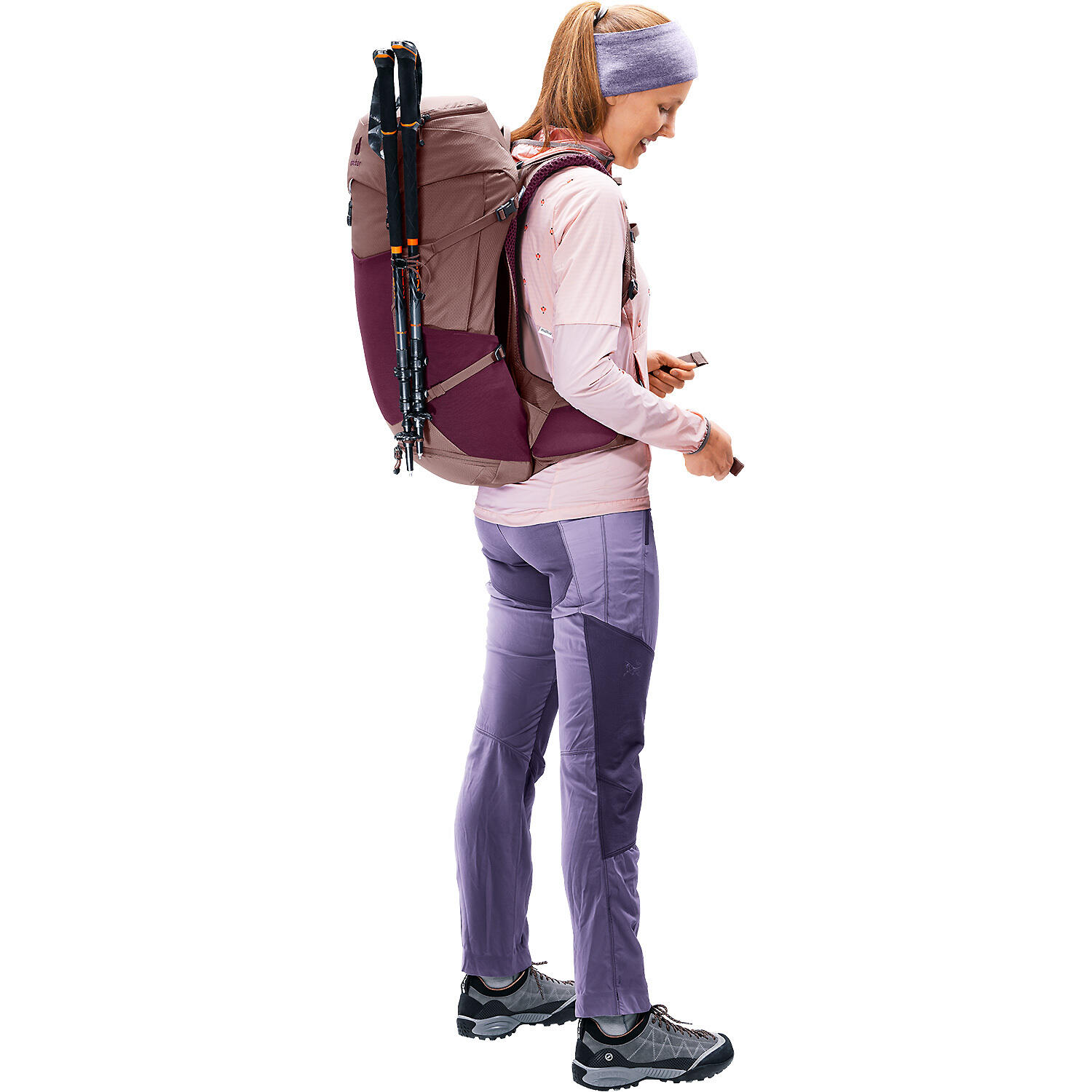DEUTER Plecak trekkingowy damski Futura Pro 34 SL cassis-ashrose 2/7