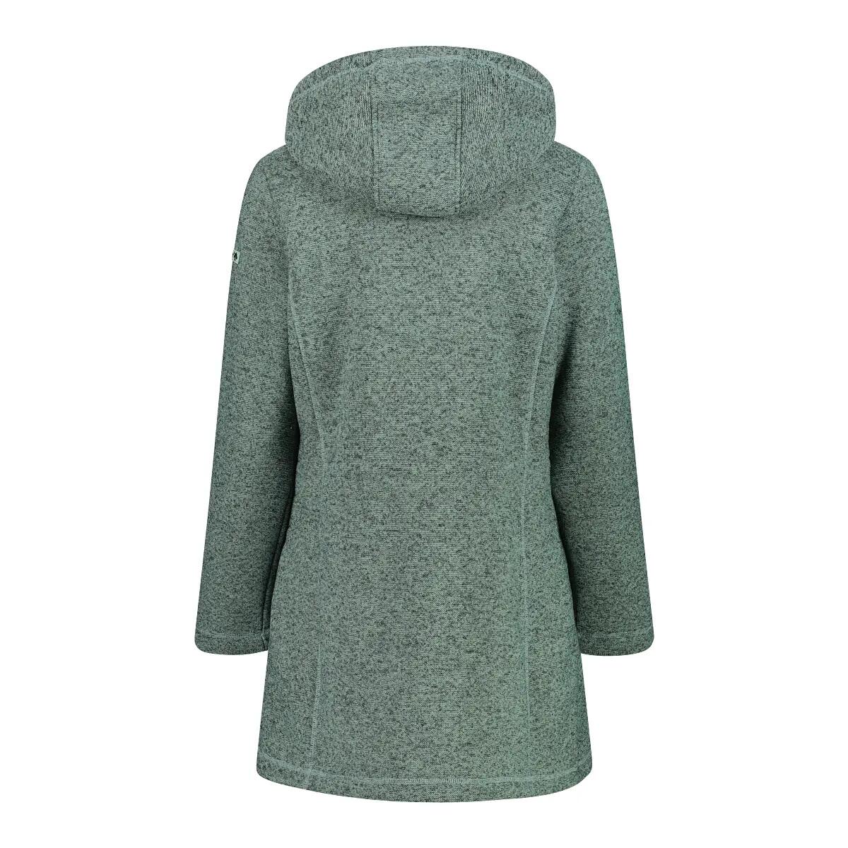 Parka con cappuccio in pelliccia sintetica in maglia polare tecnica donna CMP 2/5