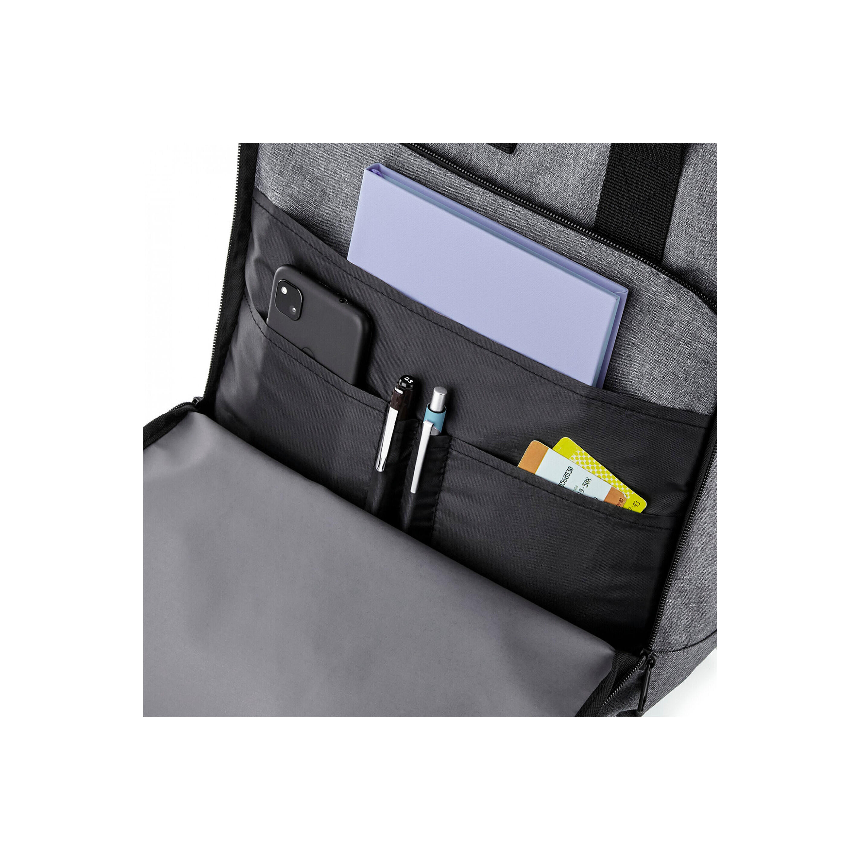 BAGBASE Twin Handle Roll-Top Laptop Backpack - 100% Recycled 600D Polyester 5/5