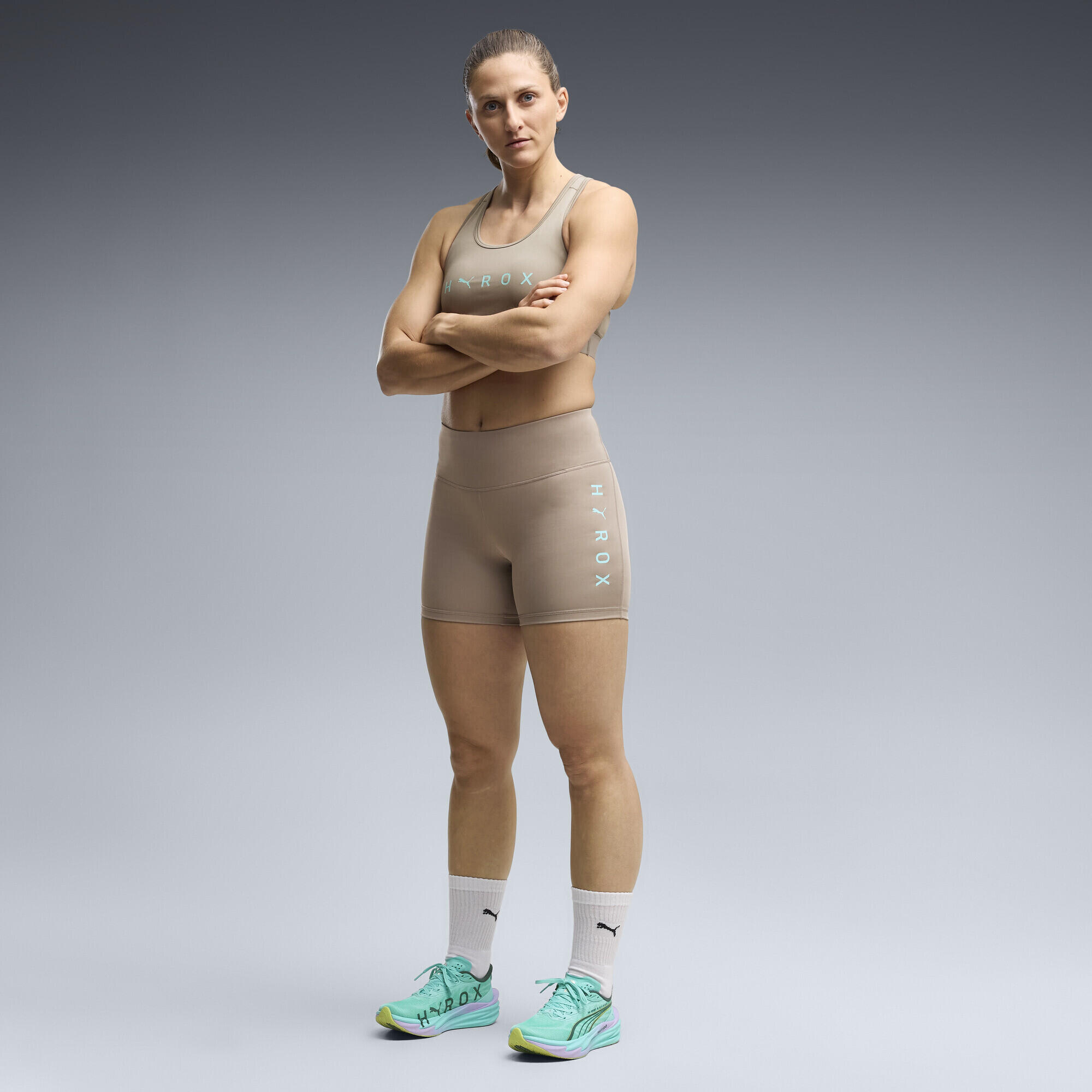 PUMA x HYROX Essentials korte legging van 13 cm voor dames PUMA 2/5