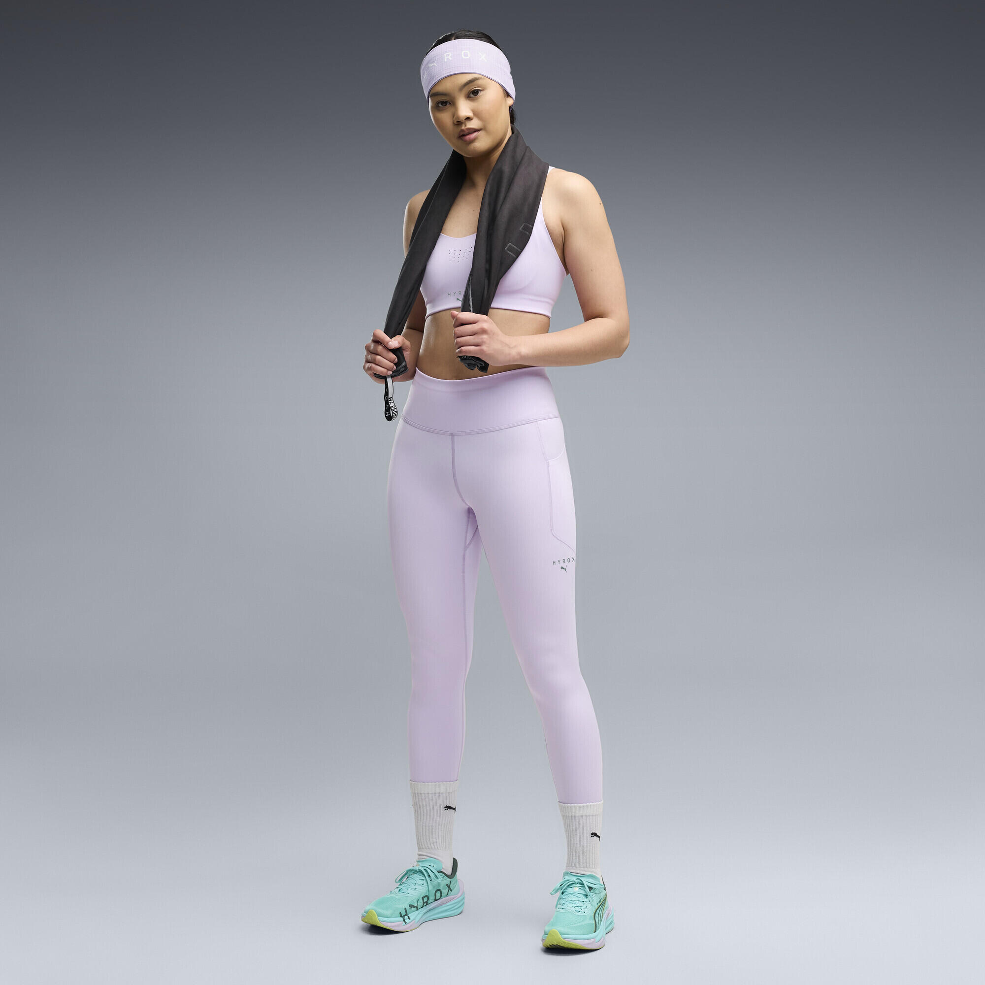 Pantaloni aderenti PUMA x HYROX PWRMODE 7/8 da donna PUMA 2/6