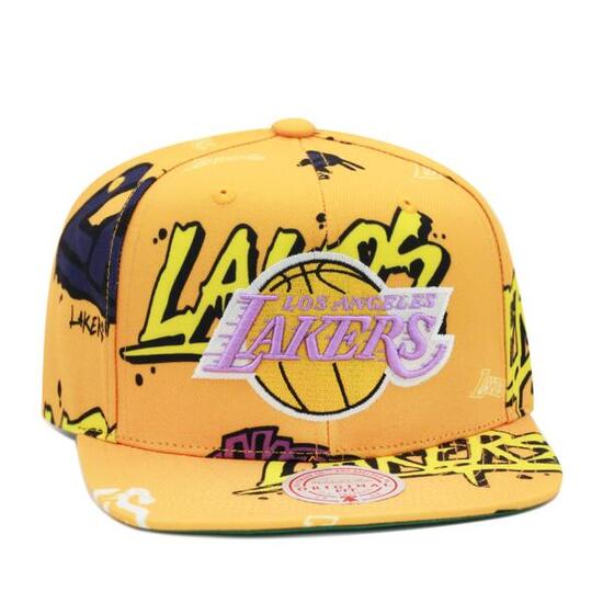 NBA Sticker Pack Casquette Snapback Los Angeles Lakers Jaune, Jaune #N/A