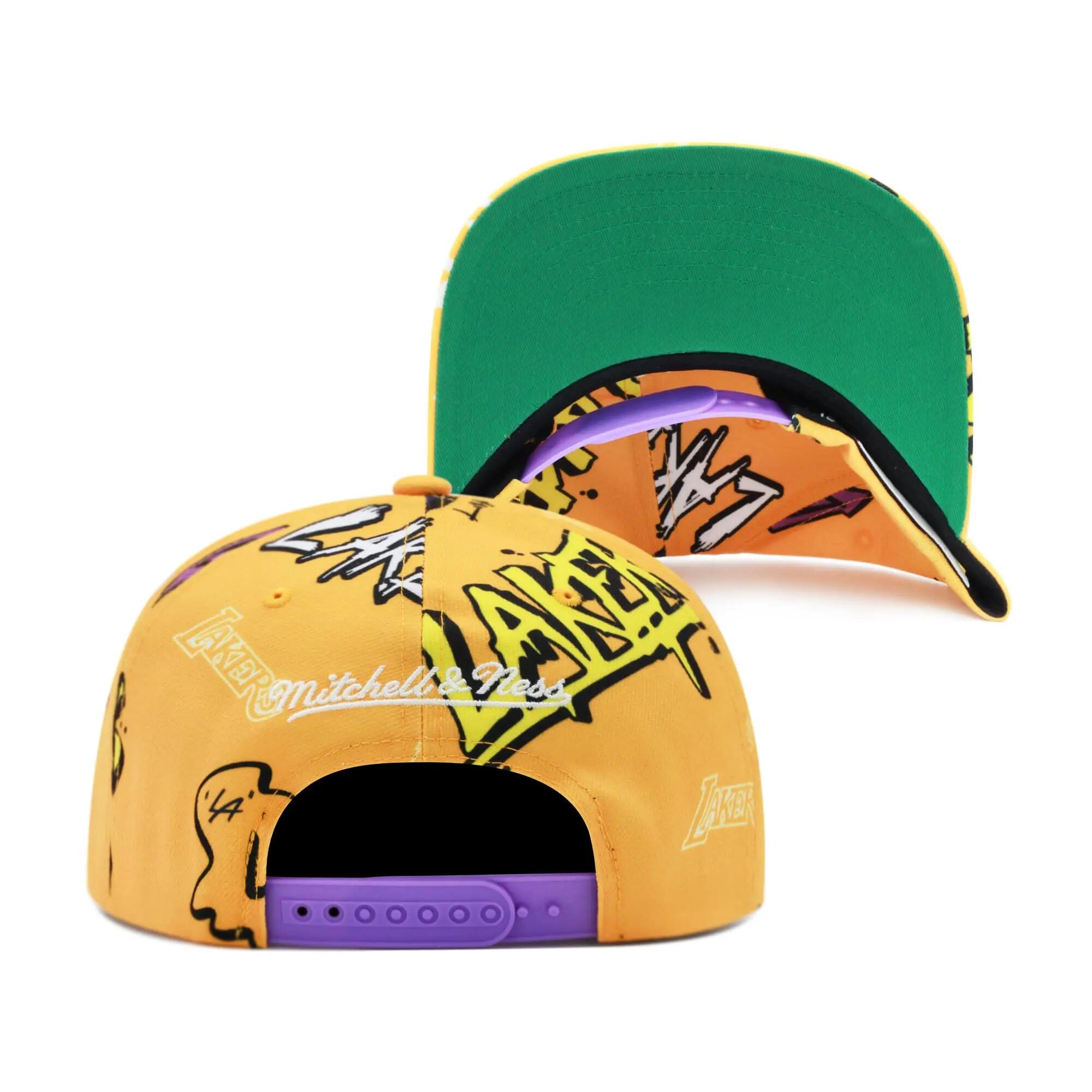 NBA Sticker Pack Casquette Snapback Los Angeles Lakers Jaune, Jaune #N/A 4/4