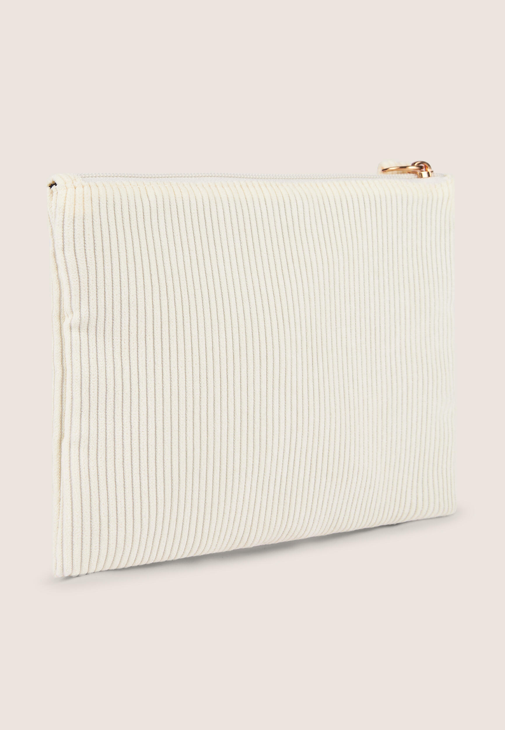 Pochette en velours côtelé avec logo FY doré 2/3