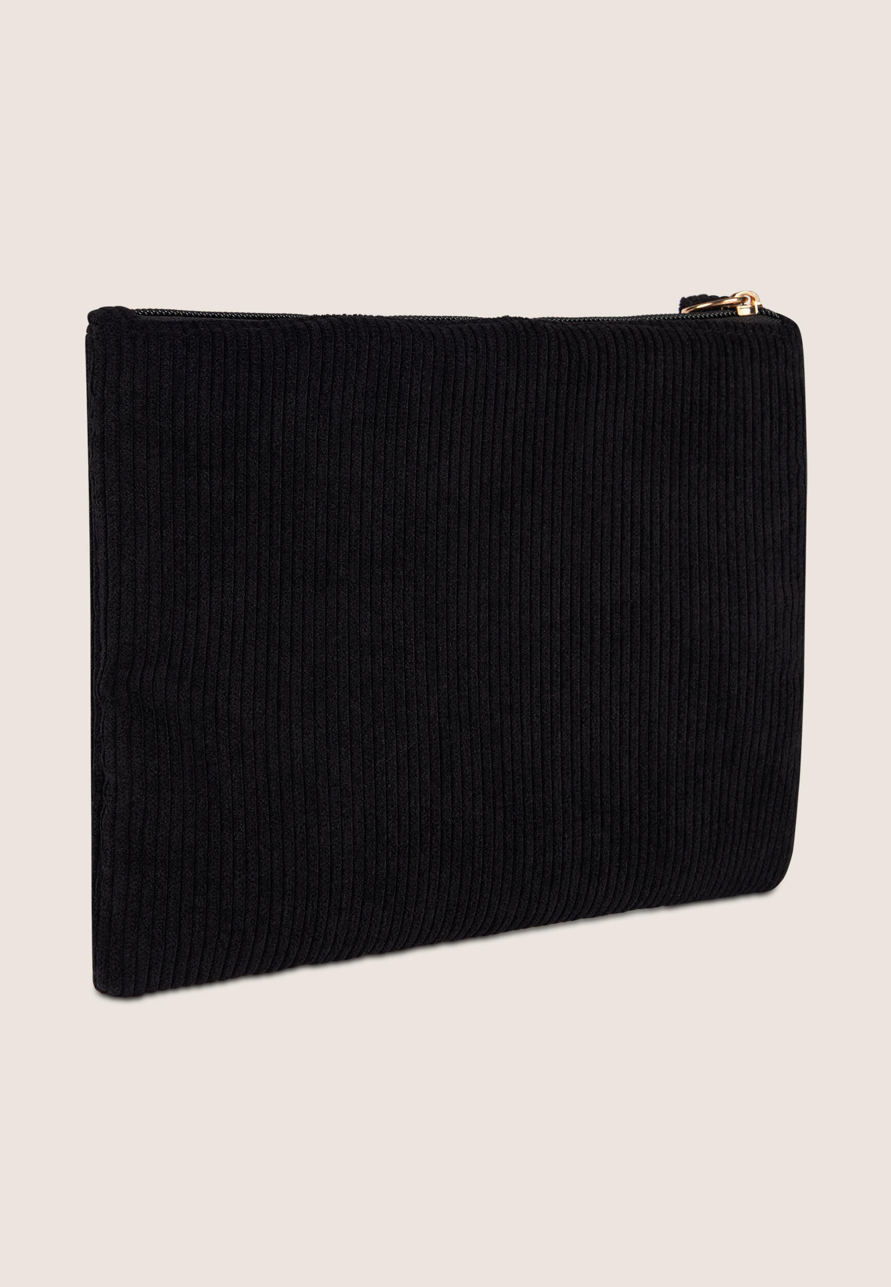 Pochette en velours côtelé avec logo FY doré 2/3
