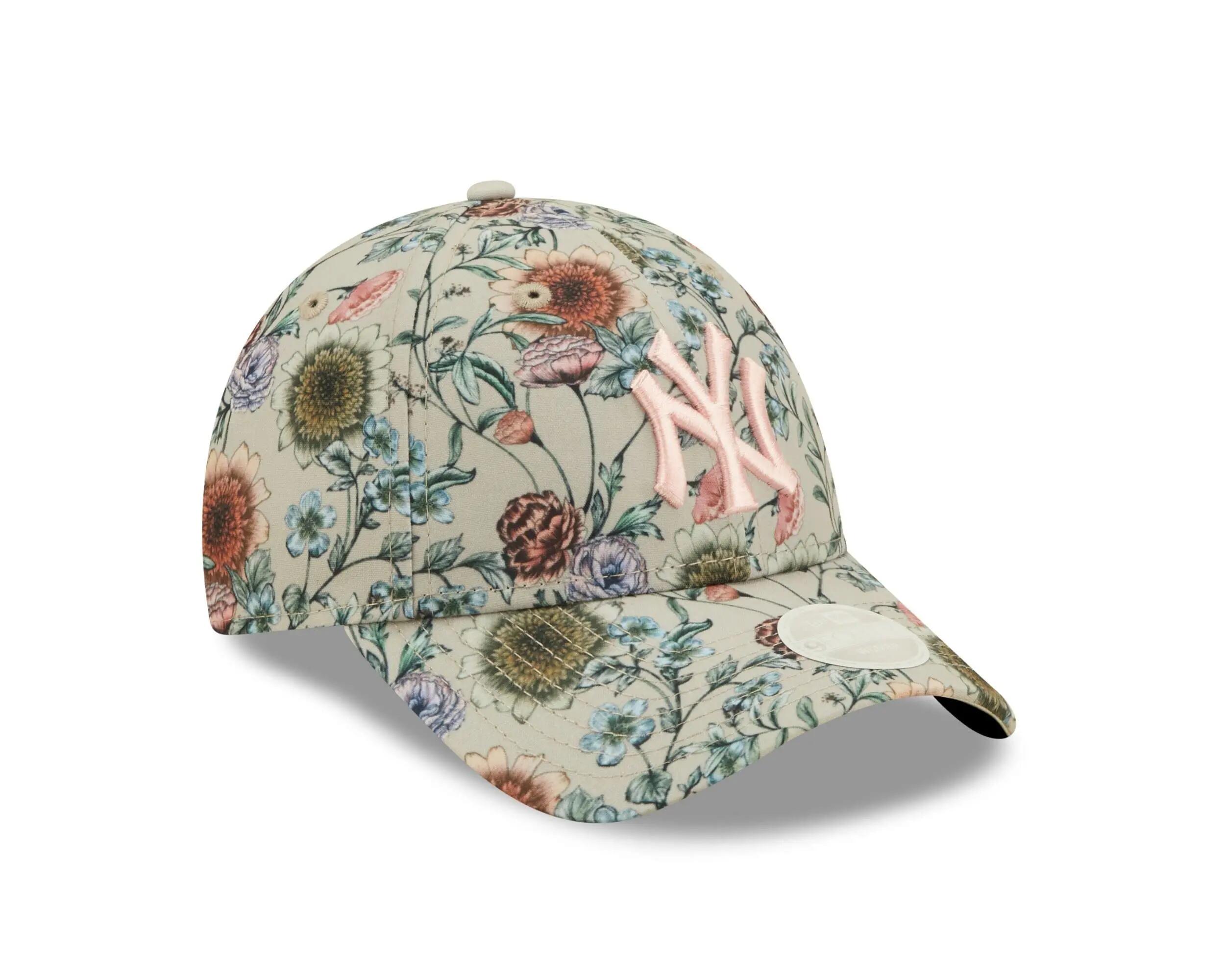 New York MLB Floral Stone 9Forty Adjustable Women Cap - One-Size 3/5