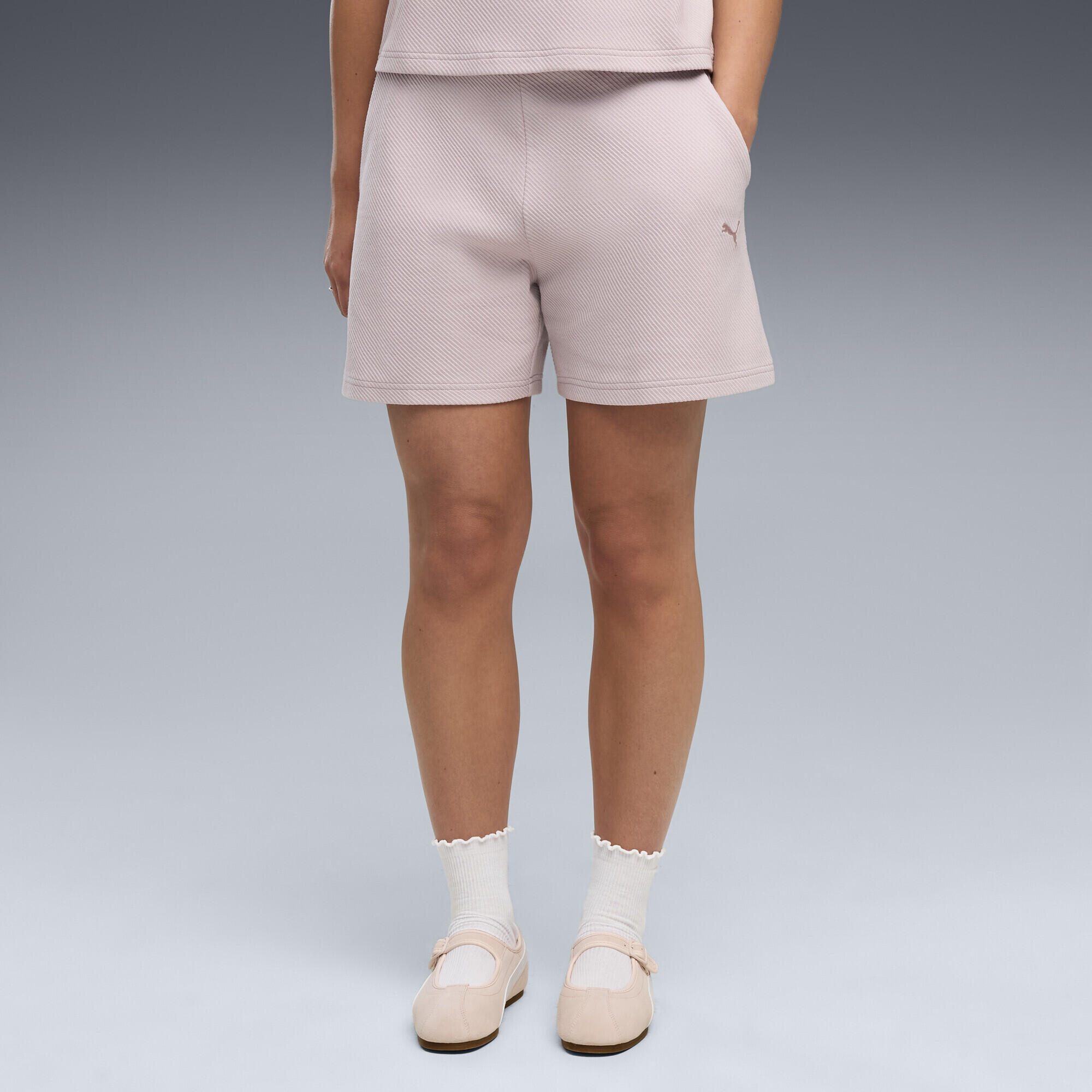 Shorts a vita alta Essentials Elevated da donna PUMA 4/5