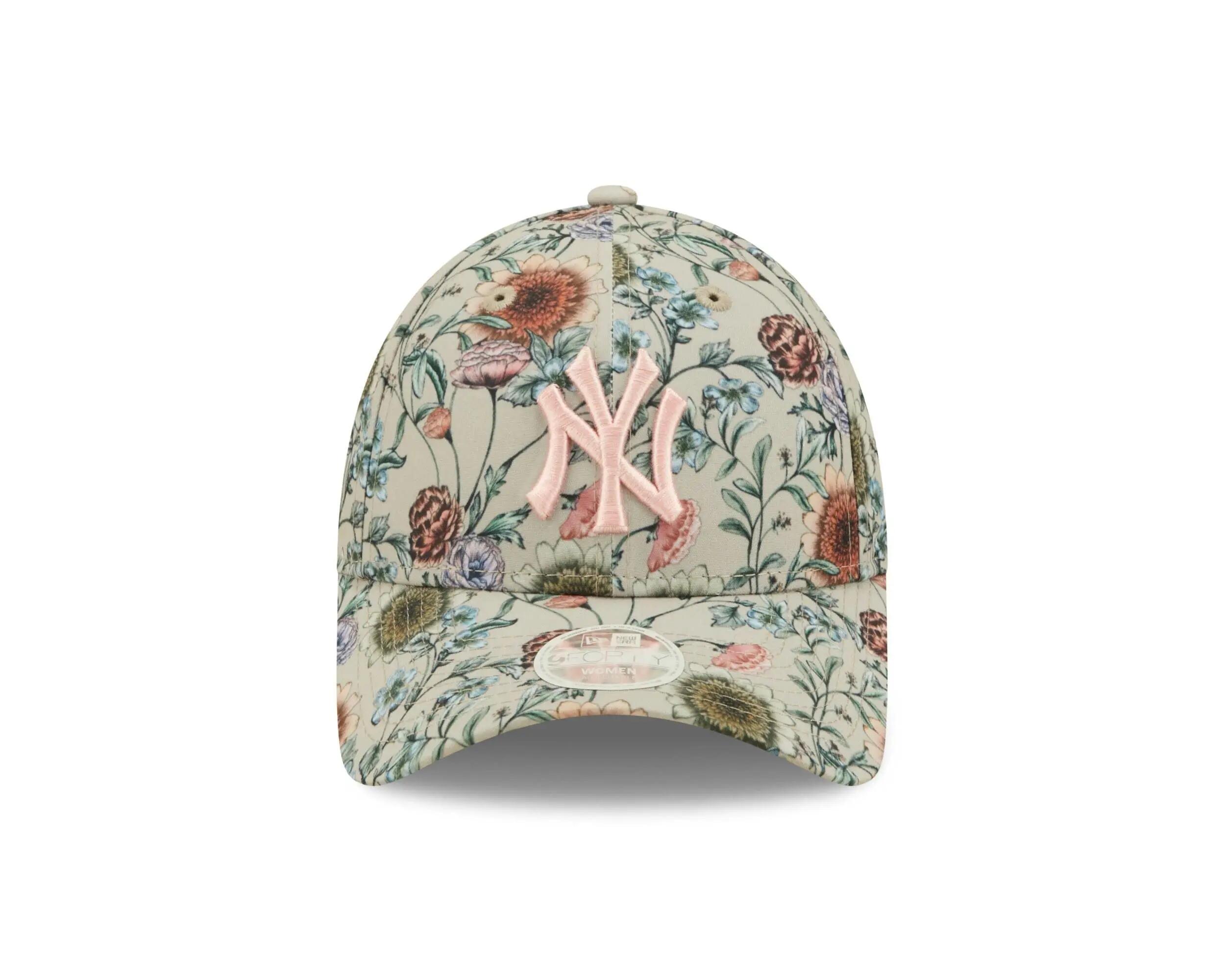 New York MLB Floral Stone 9Forty Adjustable Women Cap - One-Size 2/5