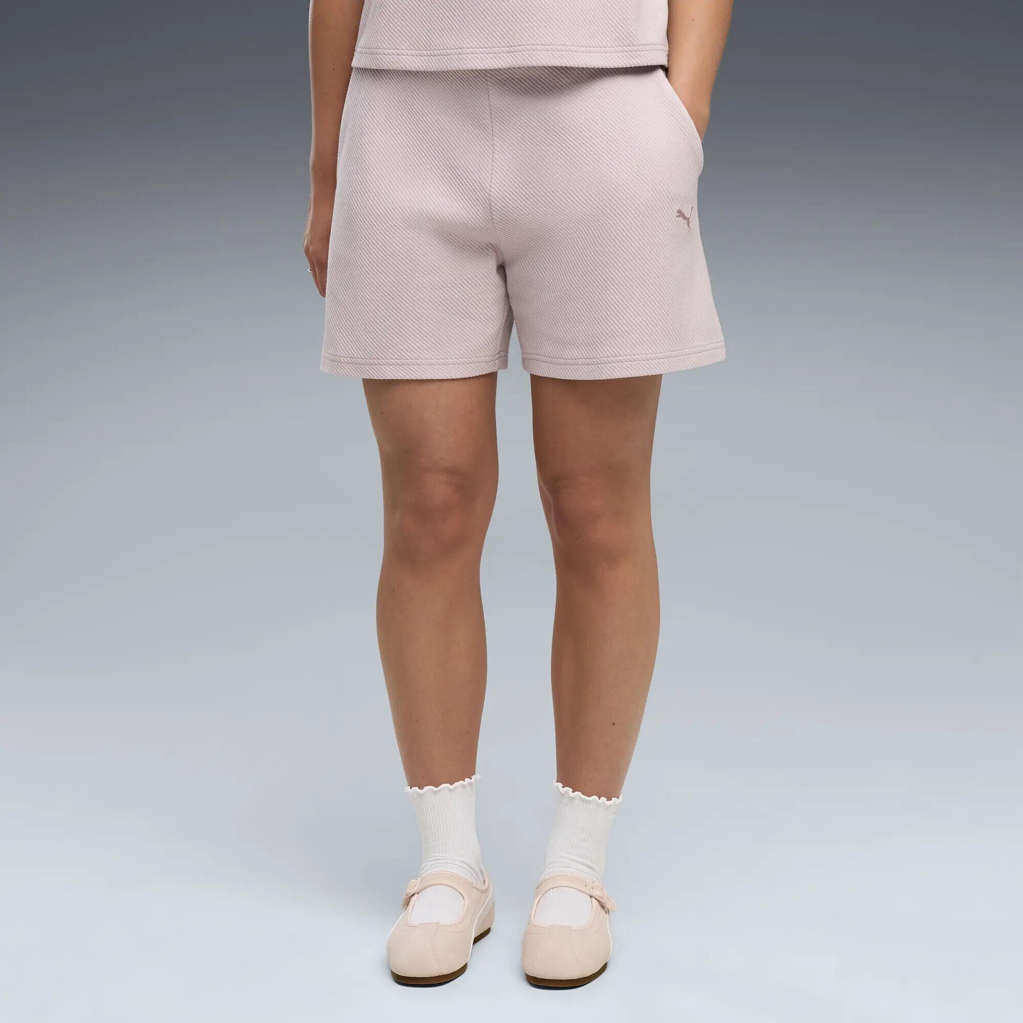 Essentials Elevated High-Rise A-Linie Shorts Damen PUMA 4/5