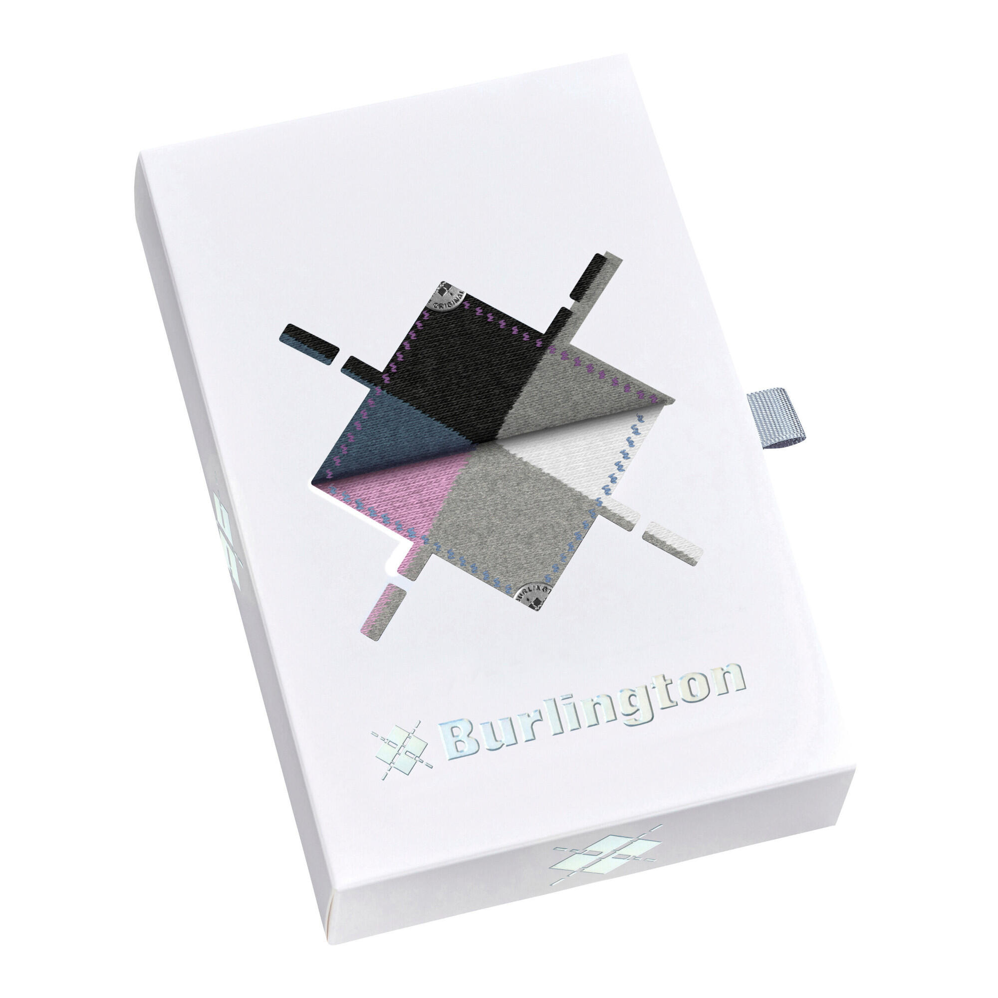 Burlington Damen Socken Basic Gift Box Argyle 2-Pack SO 20597 3/6