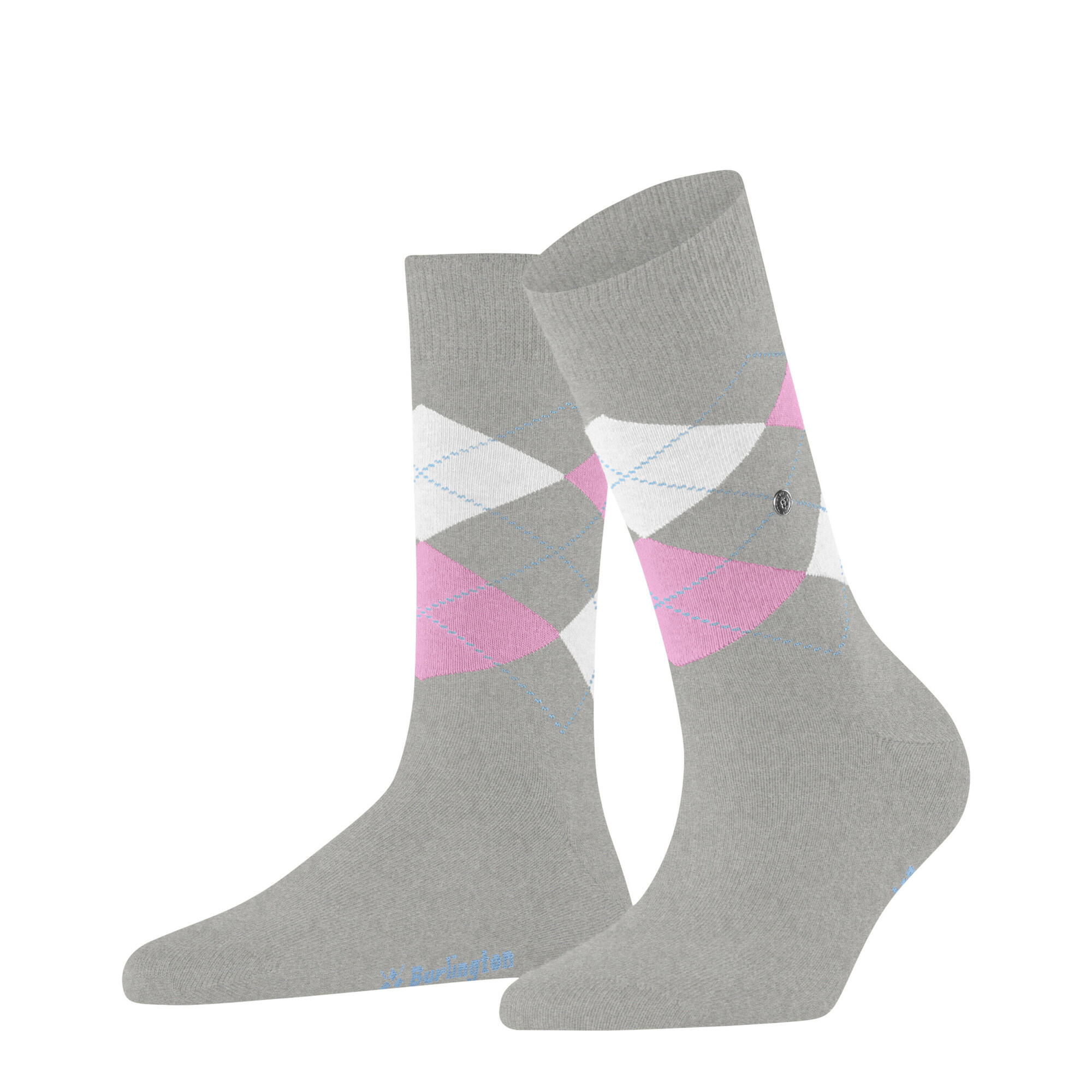 Burlington Damen Socken Basic Gift Box Argyle 2-Pack SO 20597 2/6