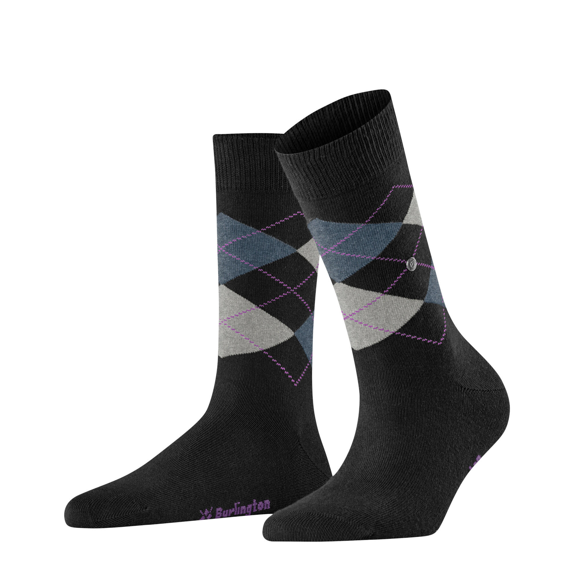 Burlington Damen Socken Basic Gift Box Argyle 2-Pack SO 20597 4/6