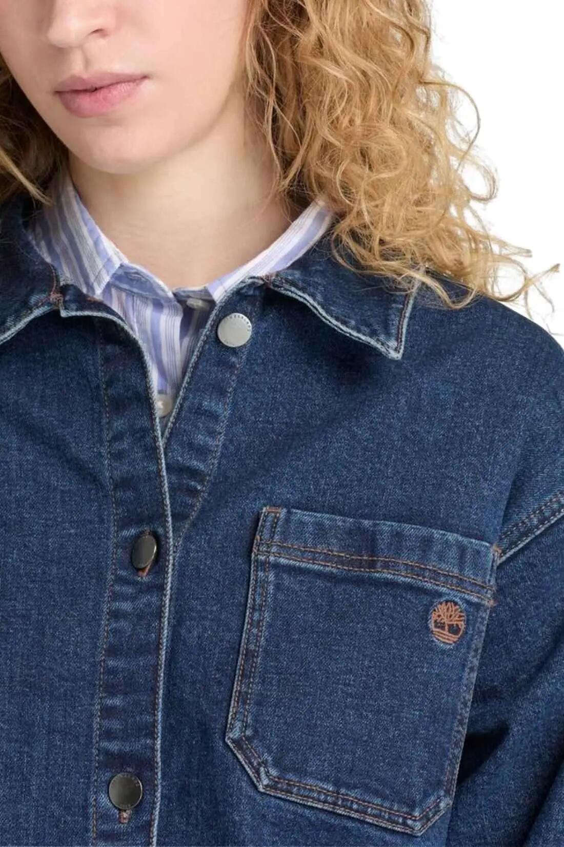 Damen - sportswear - jeansjacke - regular fit, langarm - Timberland - blau 4/4