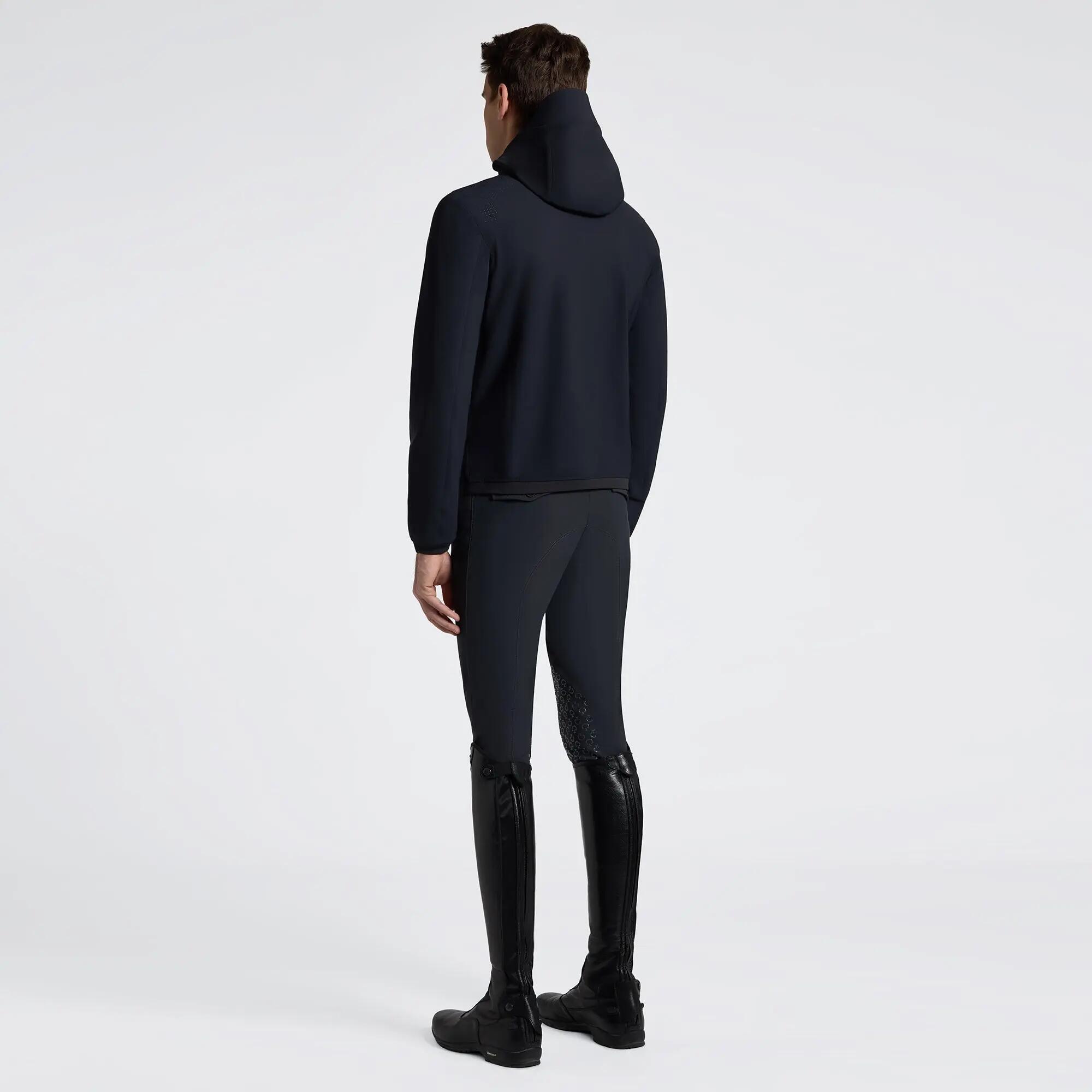 Cavalleria Toscana Heren Perforated Jersey Softshell Charcoal - 2/3