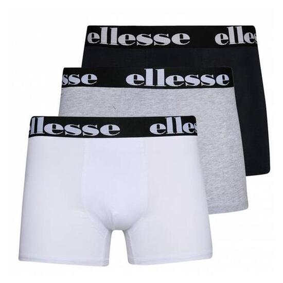 Ellesse Herren Boxershorts 3er Pack Weiß/Grau/Schwarz SJ00456