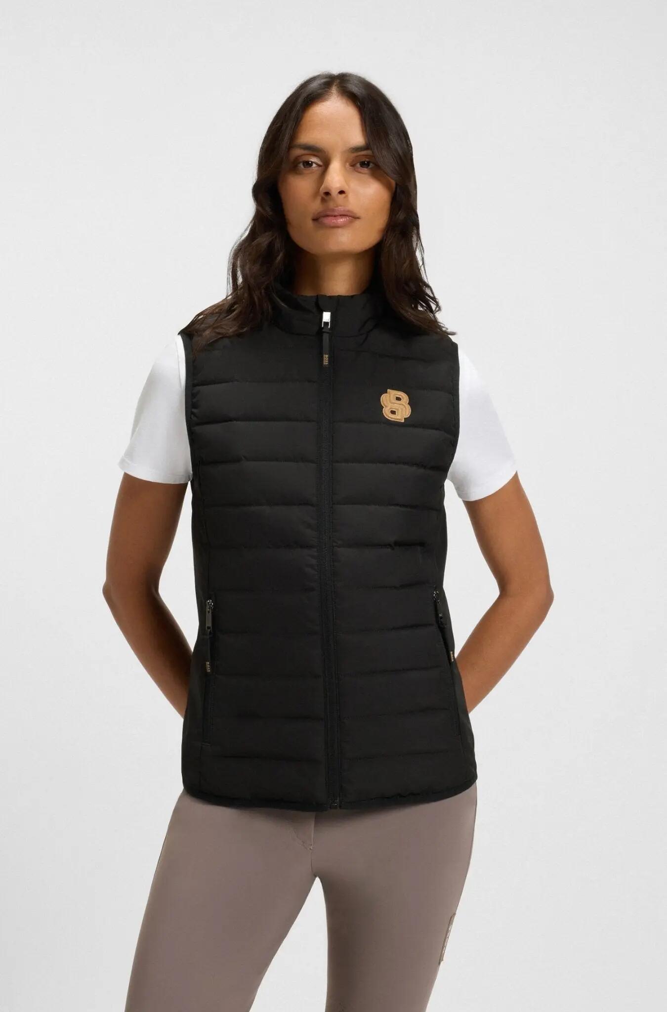 Boss Equestrian Livian Light Puffer Vest Dames Zwart - 2/7