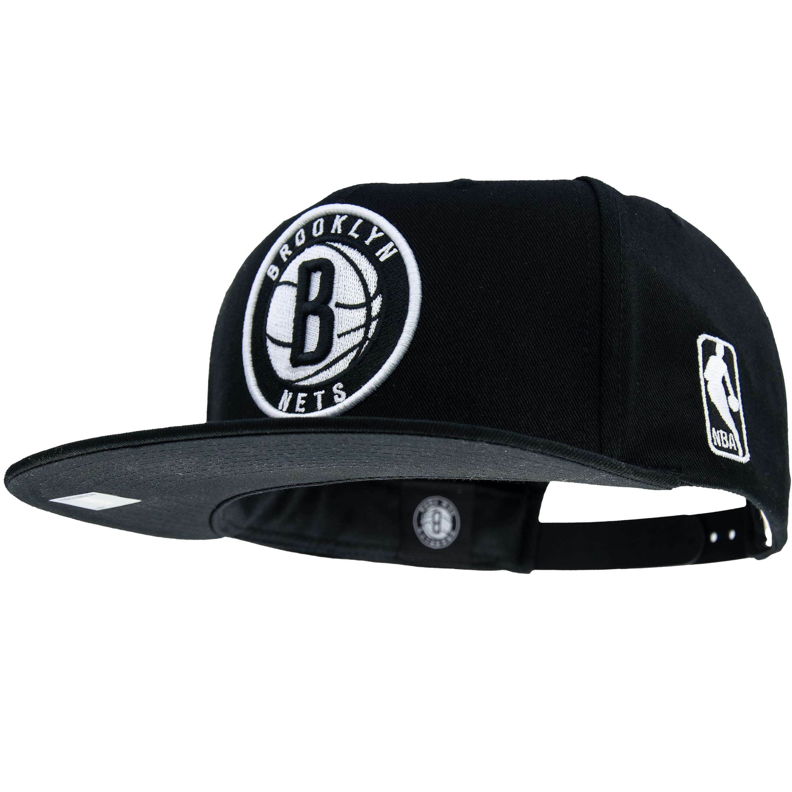 NBA Casquette de baseball à visière plate Snapback - Brooklyn Nets, réglable 1/5
