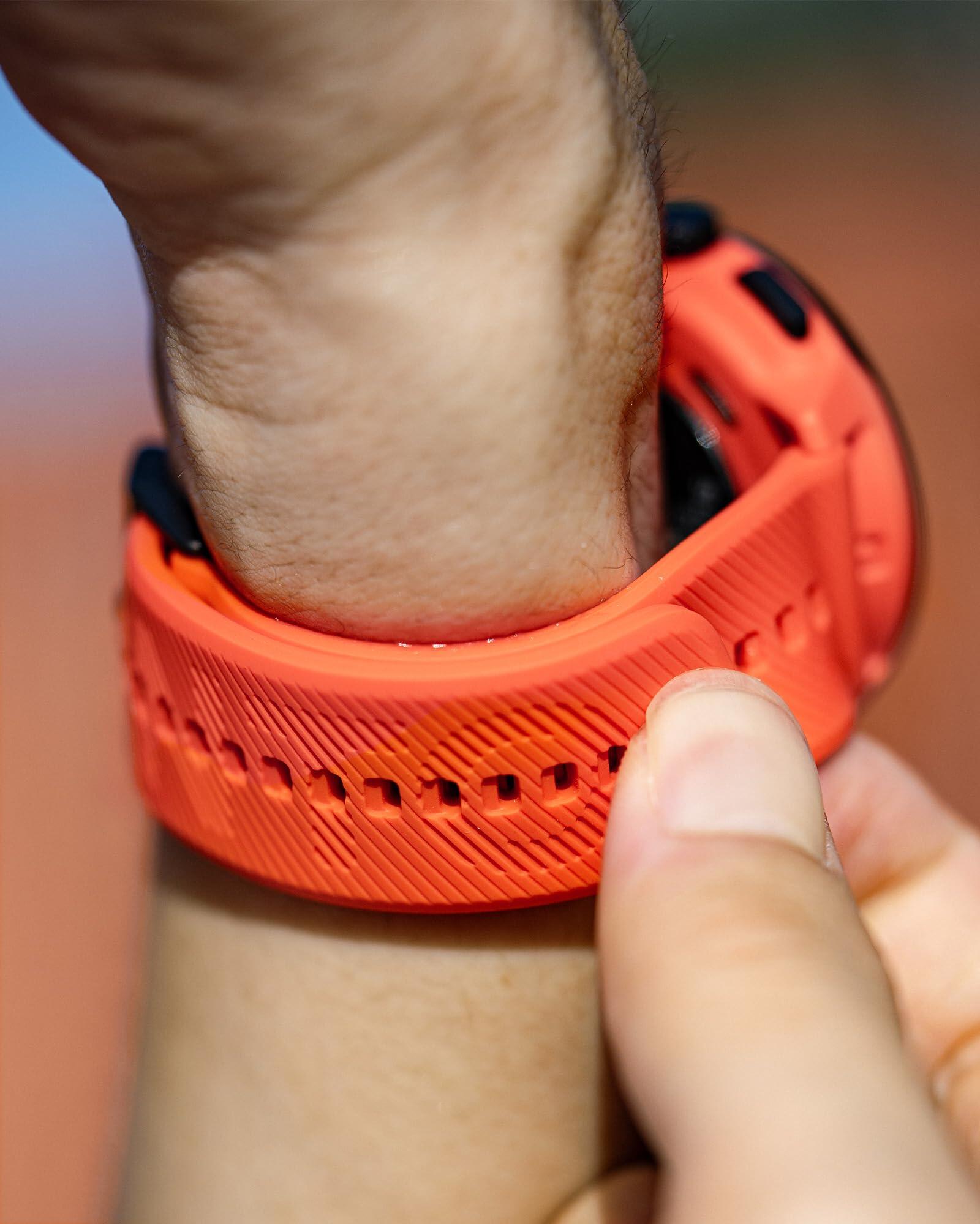 22 ATH6 Silicone Strap Coral Orange S+M 6/6
