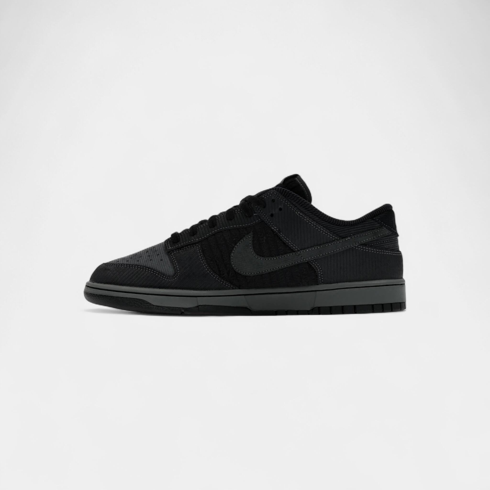 Nike Dunk Low Retro Premium Black Corduroy 4/4