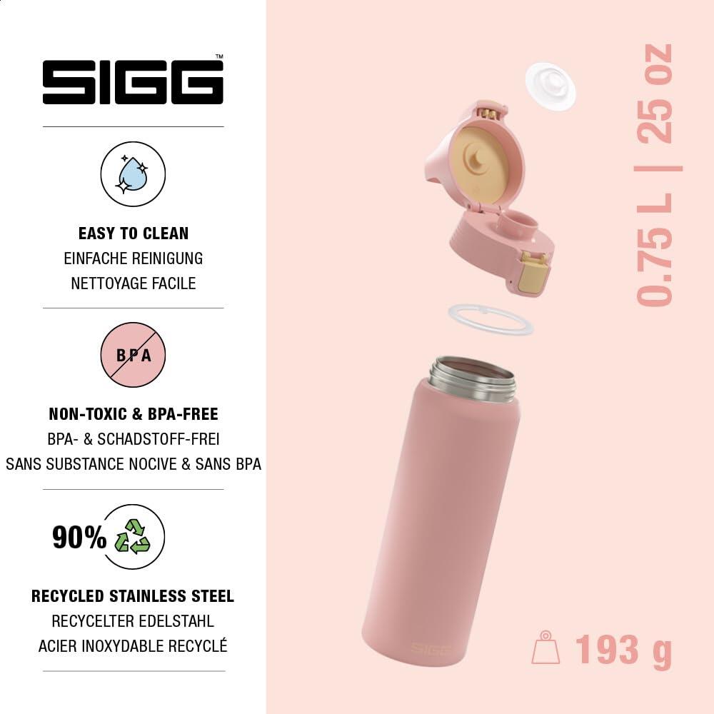 Gourde en acier inoxydable - Shield ONE Peach - Convient pour les boissons 3/6