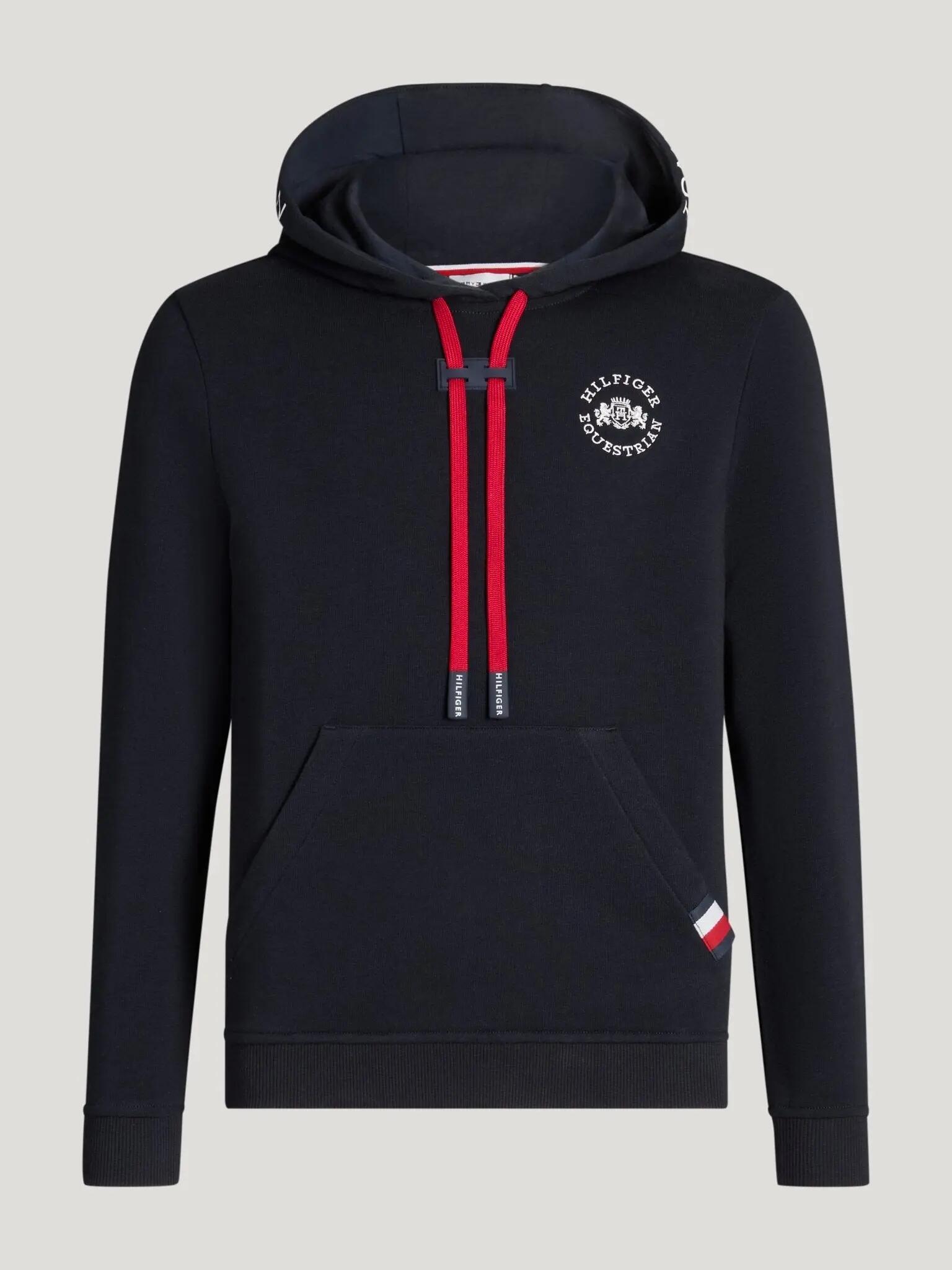 Tommy Hilfiger Equestrian Laguna Hoodie Kids Zwart - 7/7
