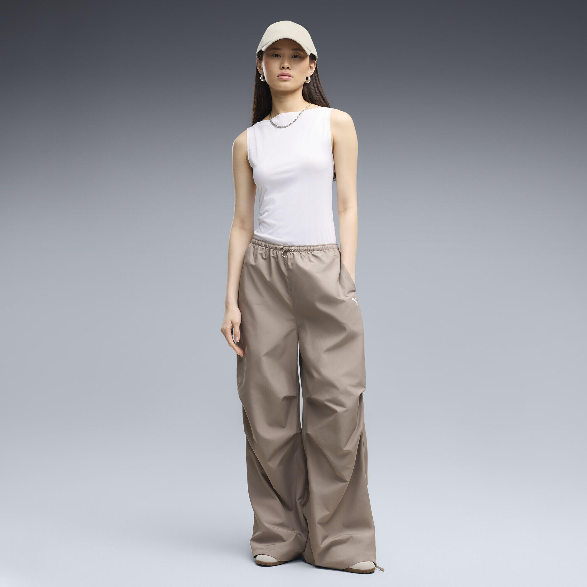 Wardrobe Essentials geweven parachutebroek voor dames PUMA 2/5