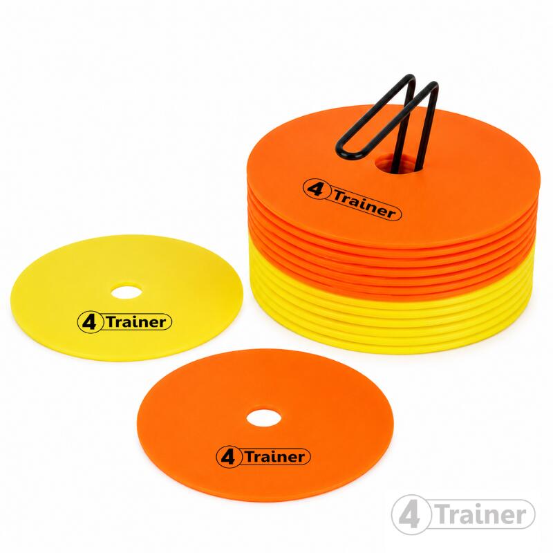 DISQUES DE MARQUAGE SOUPLES - Lot de 20 - 15cm - 2 Couleurs - 4TRAINER 1/12