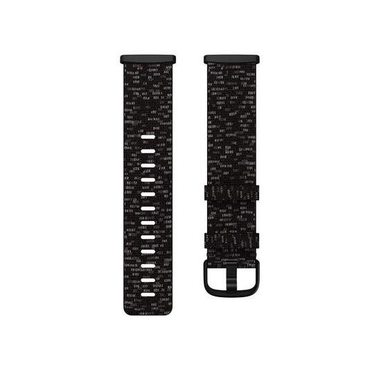Bracelet tissé Versa 3 / Sense, Charbon