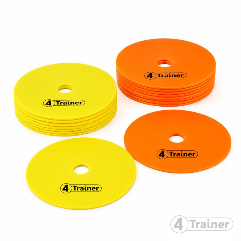 DISQUES DE MARQUAGE SOUPLES - Lot de 20 - 15cm - 2 Couleurs - 4TRAINER 6/12
