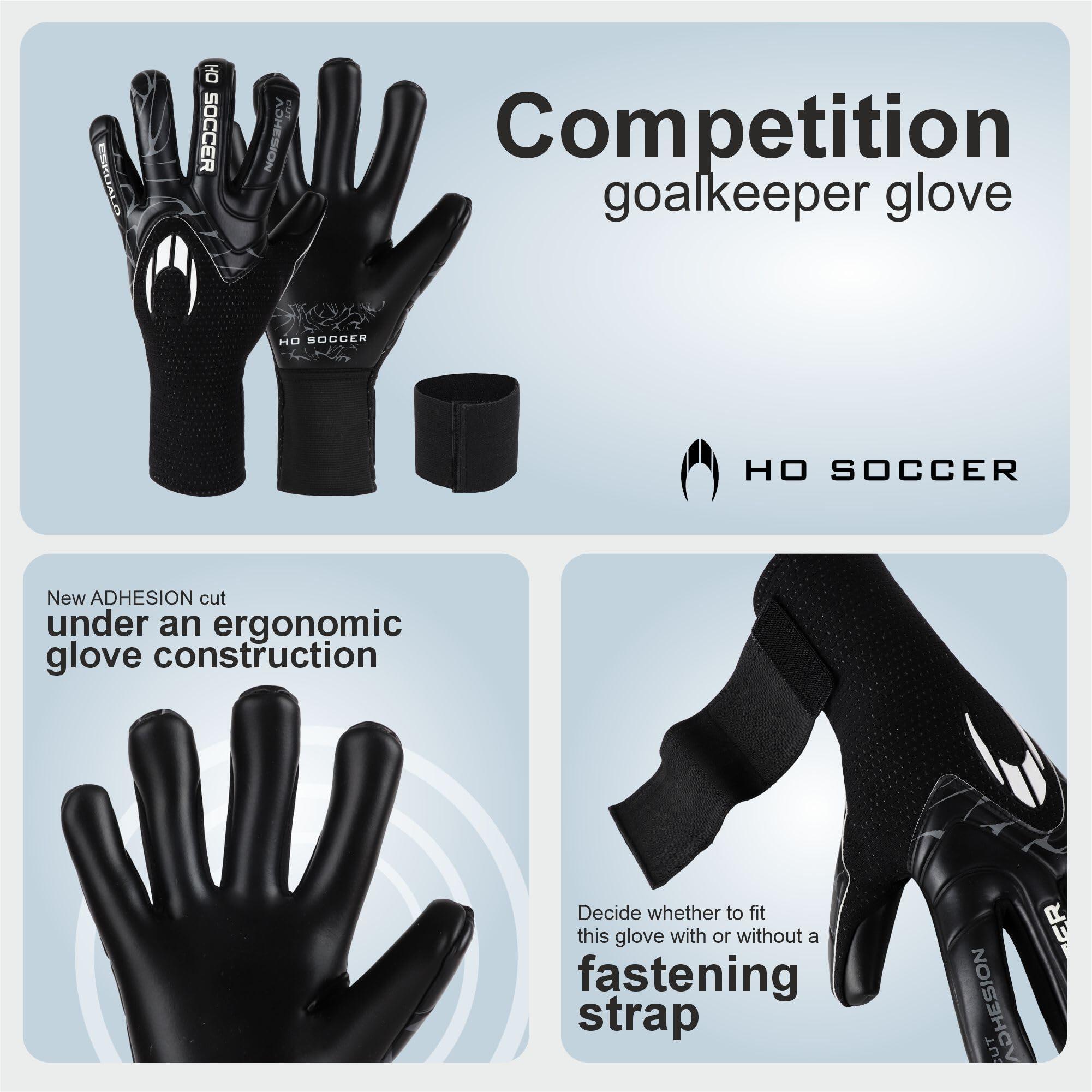 Eskualo Blackout Gants de Gardien de But Unisexe pour Enfant Noir 6 5/7