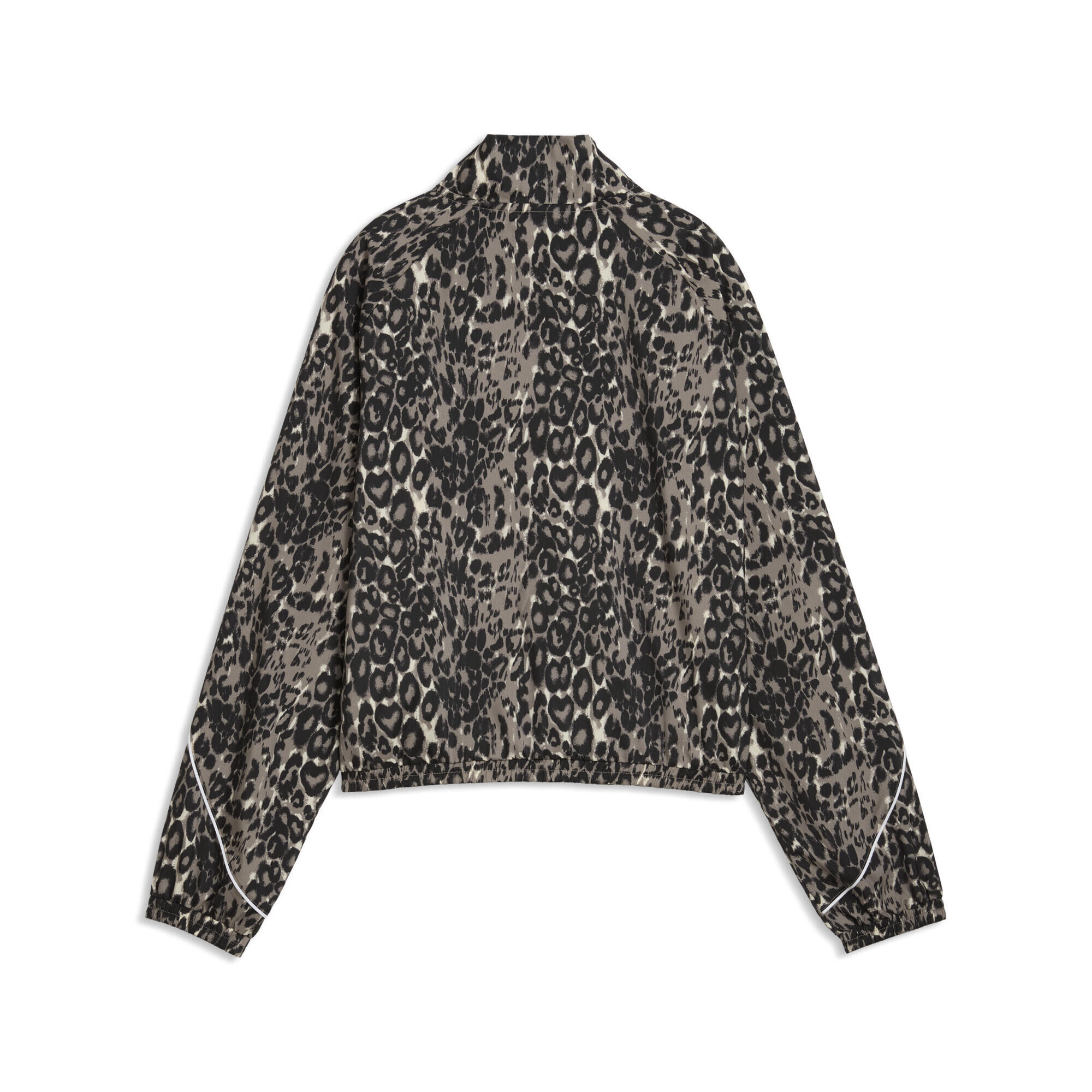 Giacca da donna PUMA Sport dal taglio morbido con stampa animalier e zip 5/5