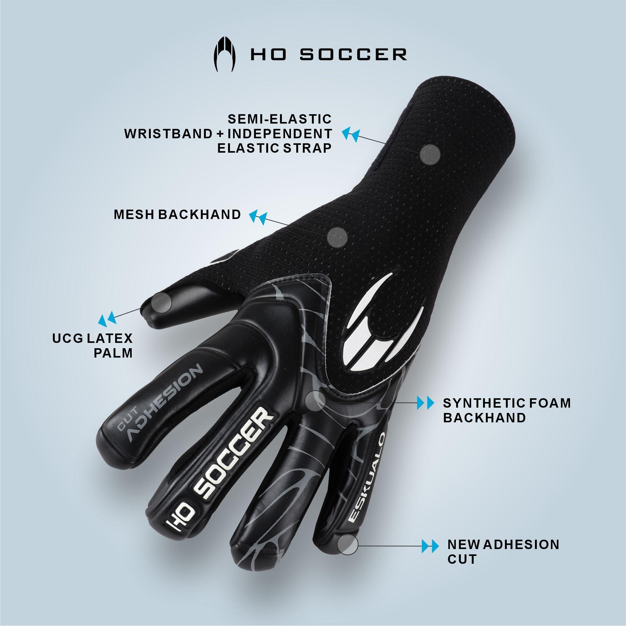 Eskualo Blackout Gants de Gardien de But Unisexe pour Enfant Noir 6 4/7