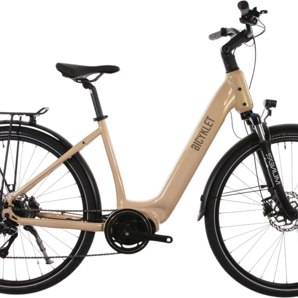 Bicyklet Auguste Electric Trekking Bike Shimano Acera 8V 720 Wh 700 mm Beige
