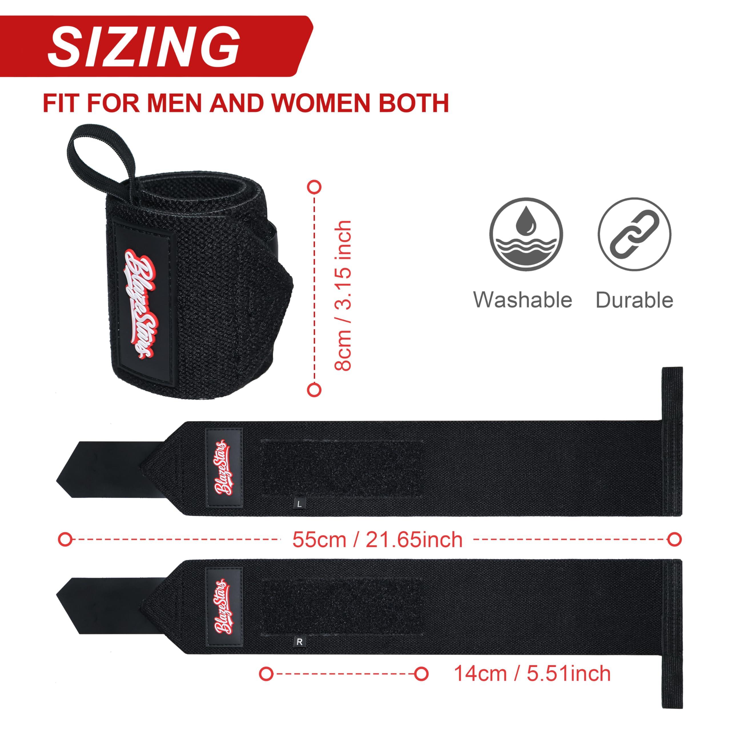 Bandes de Poignet Haltérophilie Femmes Hommes Musculation Poignet Bandes en 3/7