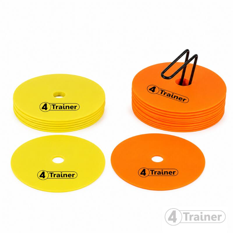 DISQUES DE MARQUAGE SOUPLES - Lot de 20 - 15cm - 2 Couleurs - 4TRAINER 3/12