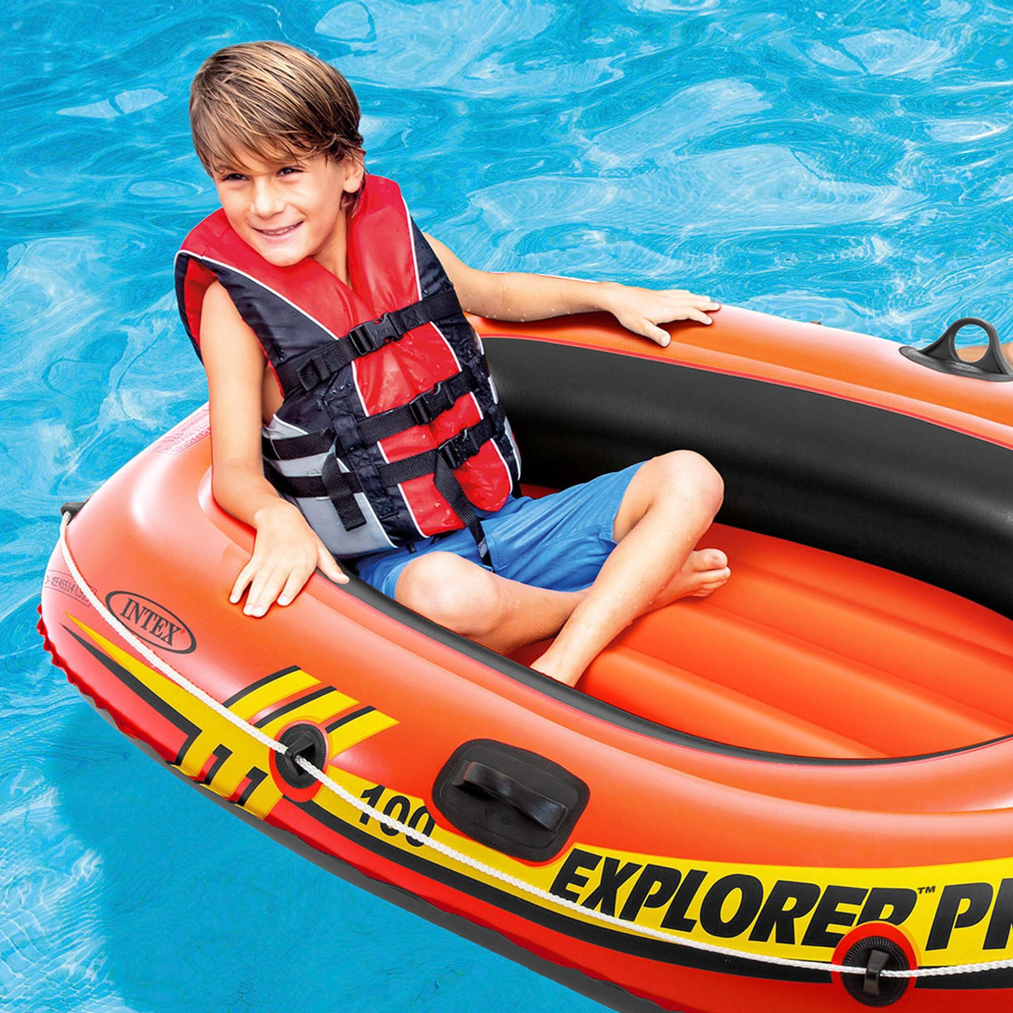 Explorer Pro Inflatable Boat, Boat Only, One Person (160 x 94 x 29 cm), Orange 7/7