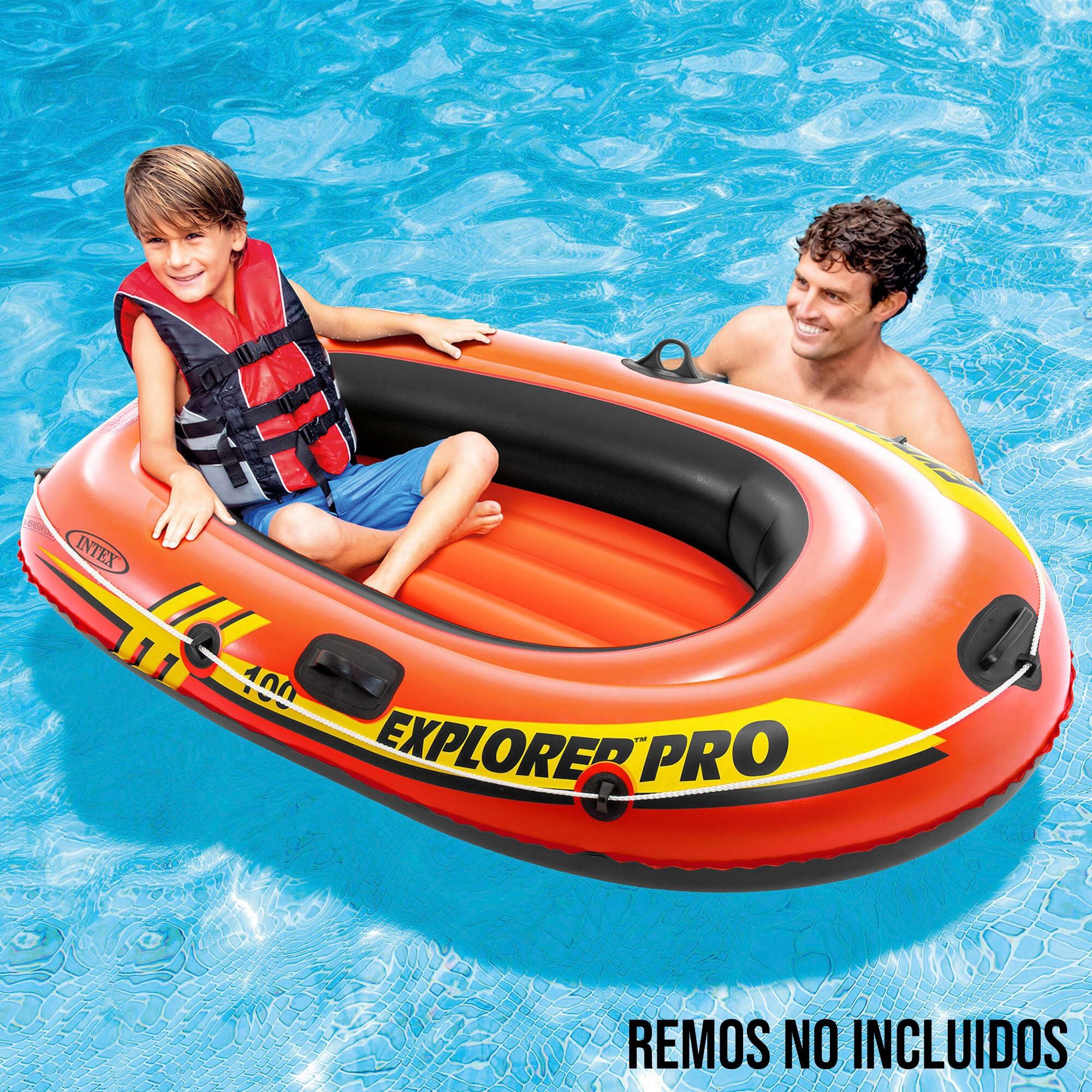 Explorer Pro Inflatable Boat, Boat Only, One Person (160 x 94 x 29 cm), Orange 3/7