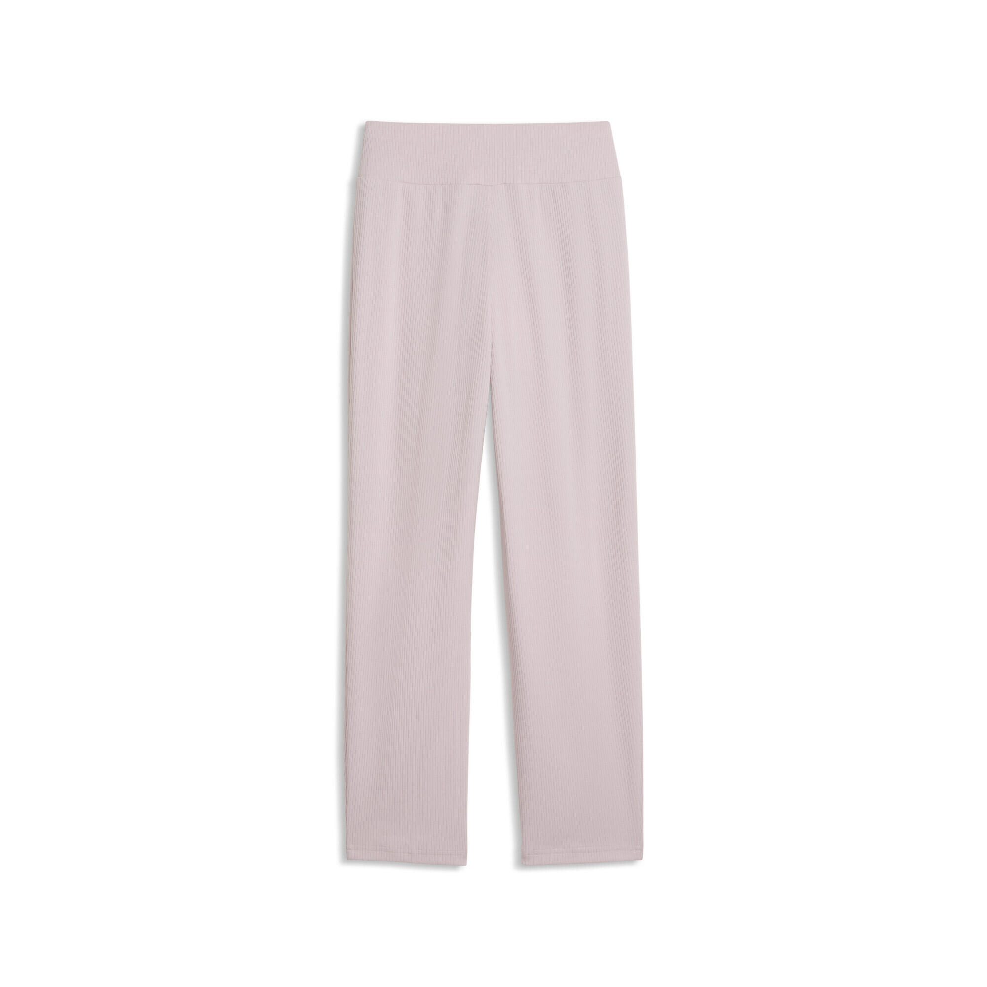 Calças PUMA ESS ELEVATED G caneladas, cintura subida, perna direita, menina 5/5