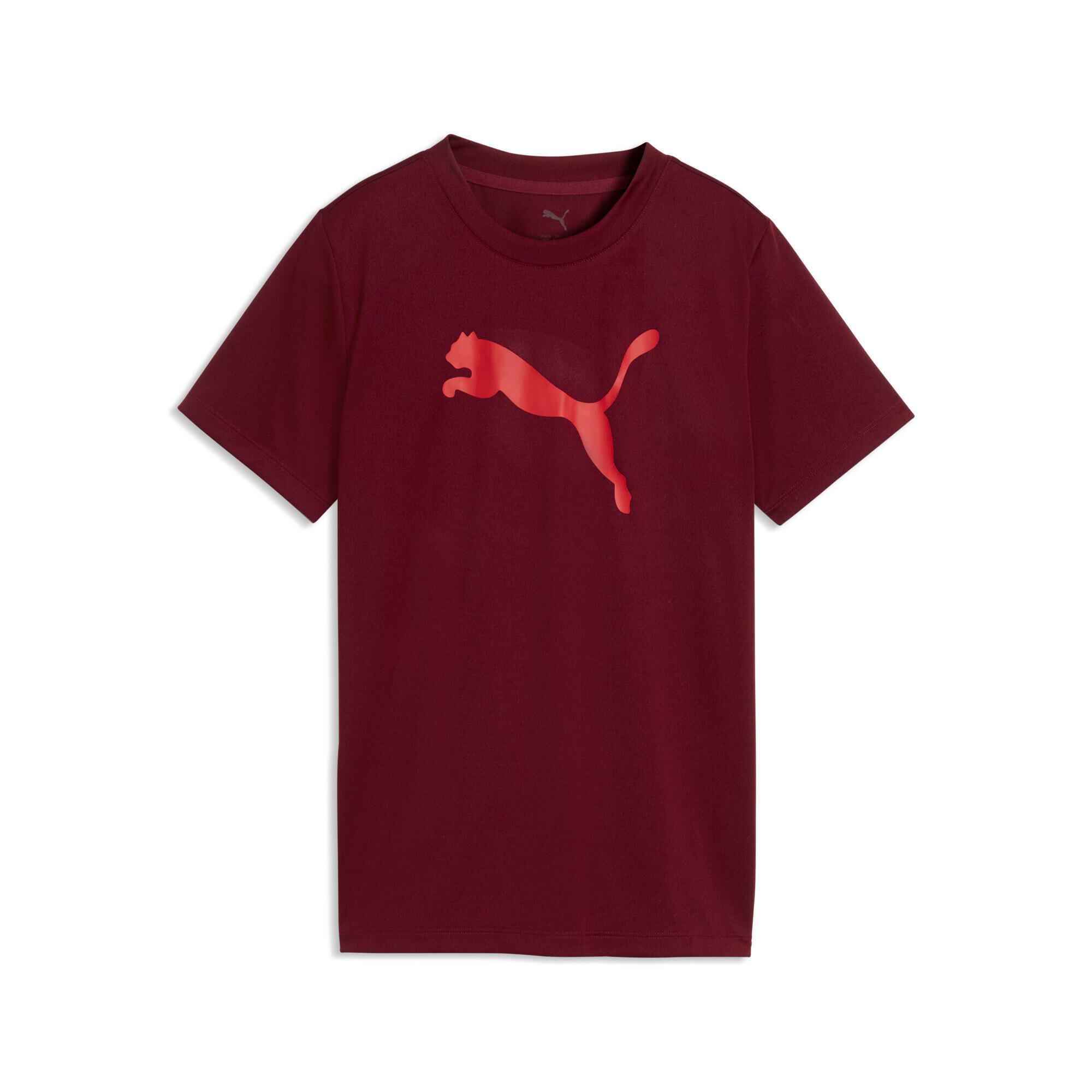 Tricou copii logo mare, Train All Day Essentials Cat Logo, albastru PUMA