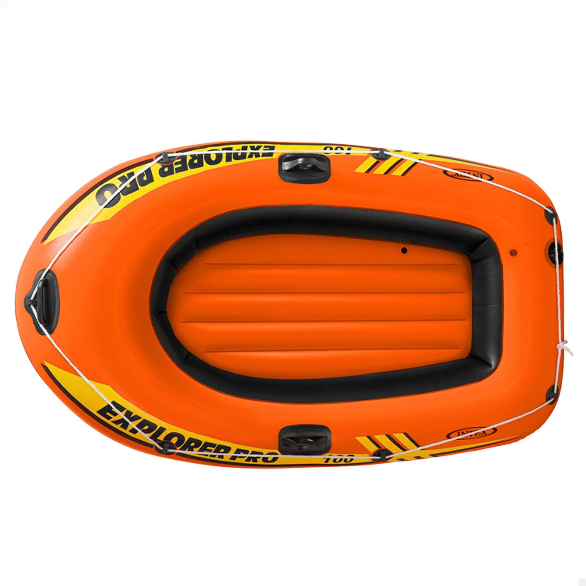 Explorer Pro Inflatable Boat, Boat Only, One Person (160 x 94 x 29 cm), Orange 2/7