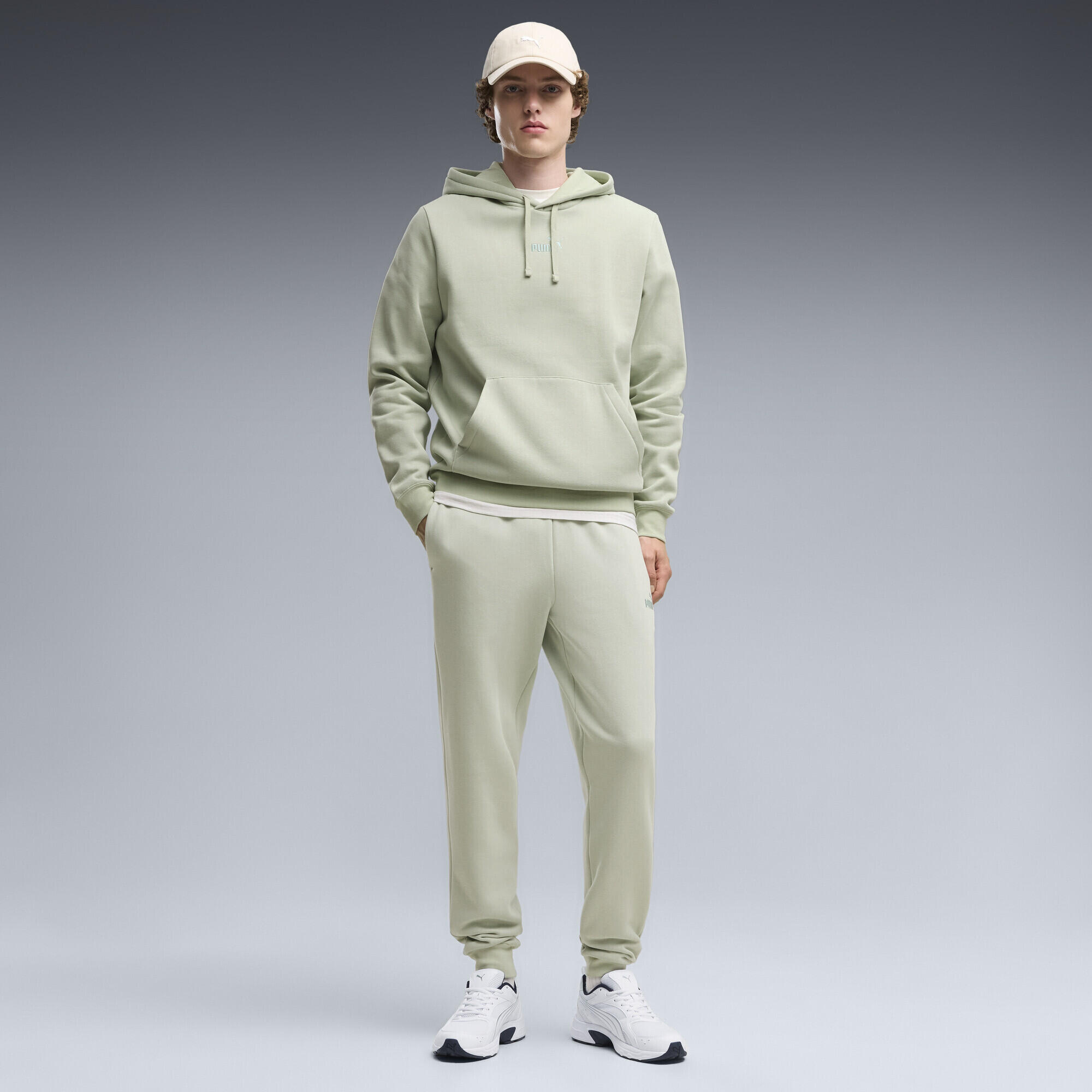 Felpa con cappuccio in pile con logo Essentials N.1 da uomo PUMA 4/6