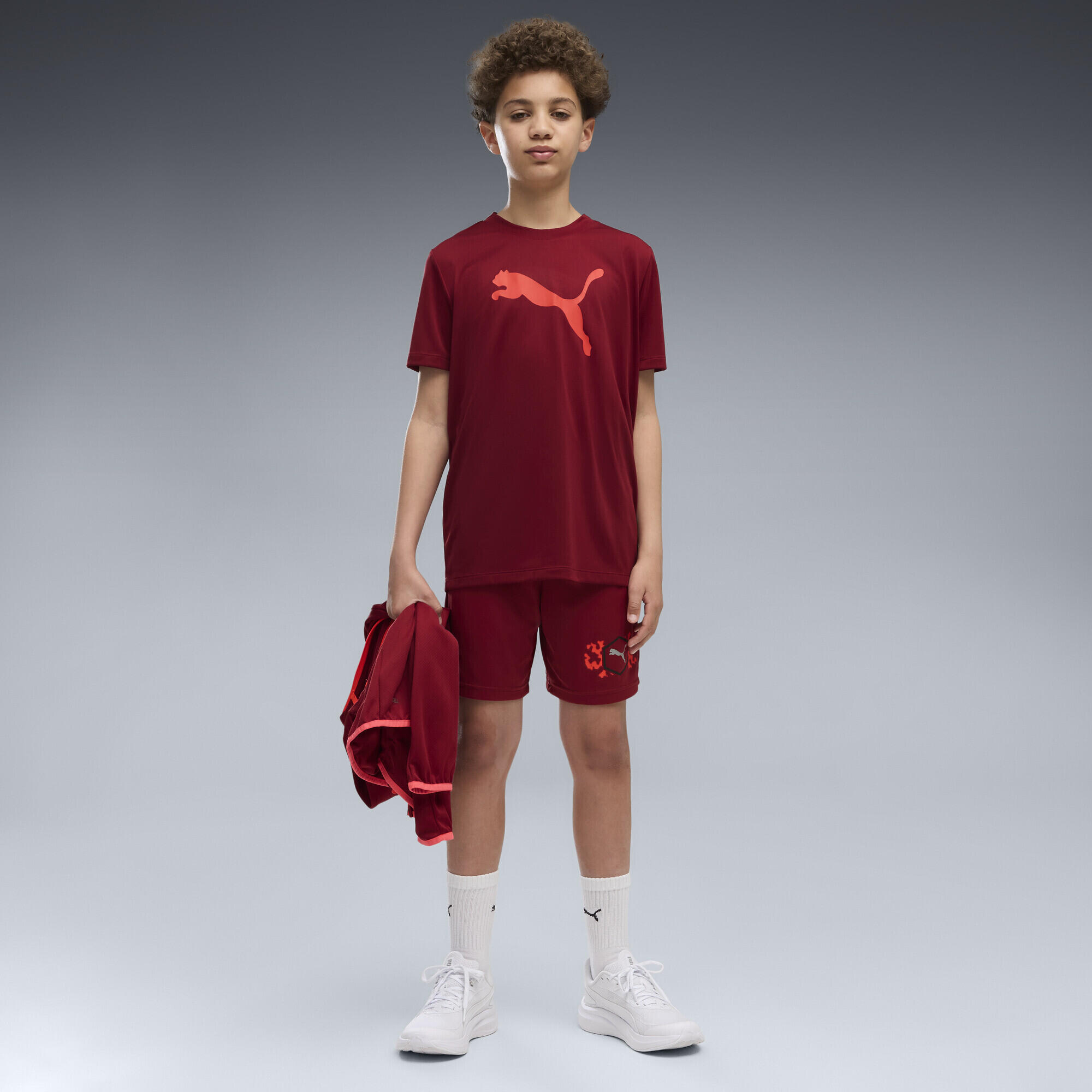 T-shirt con logo Train All Day Essentials Cat per ragazzi PUMA 4/5
