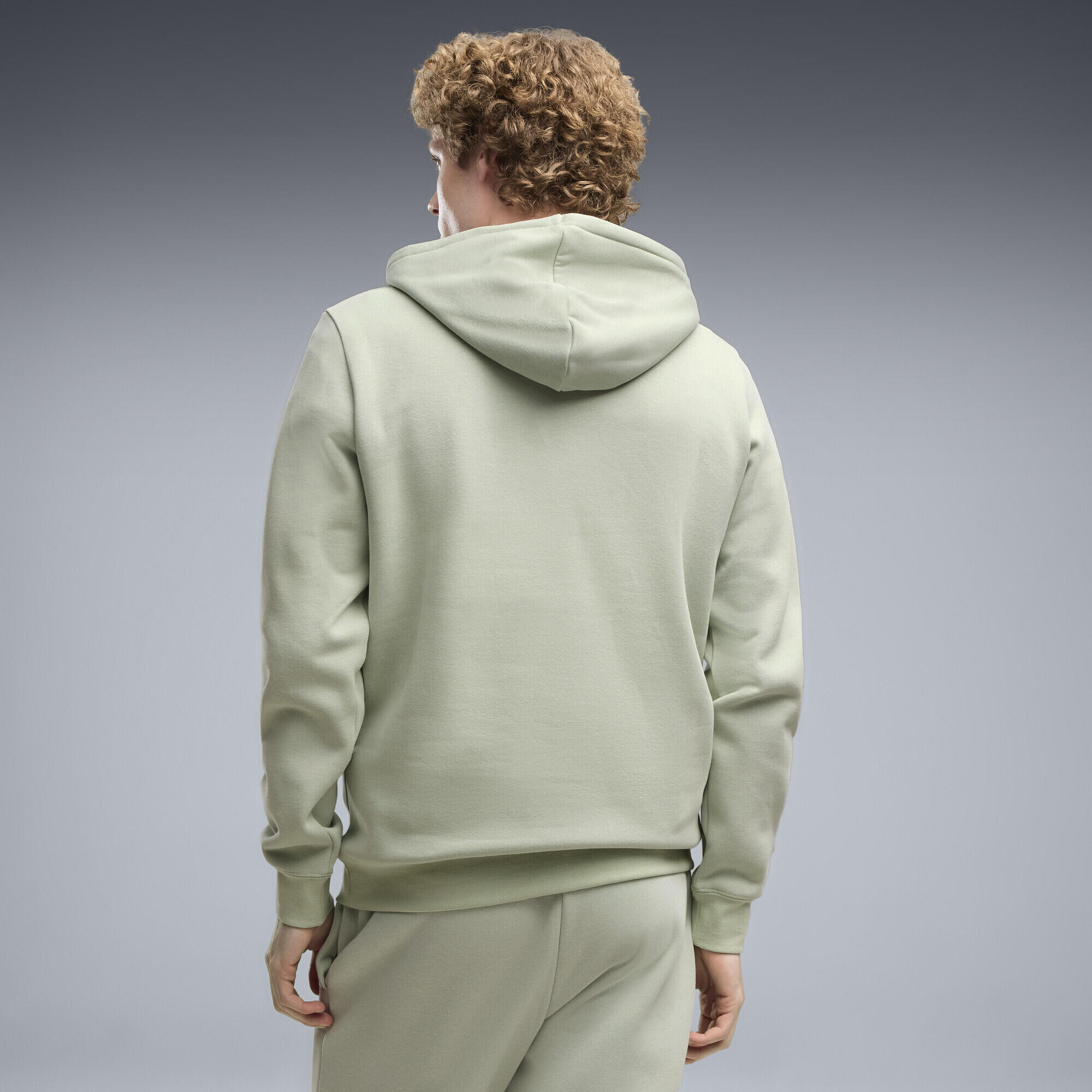 Felpa con cappuccio in pile con logo Essentials N.1 da uomo PUMA 3/6