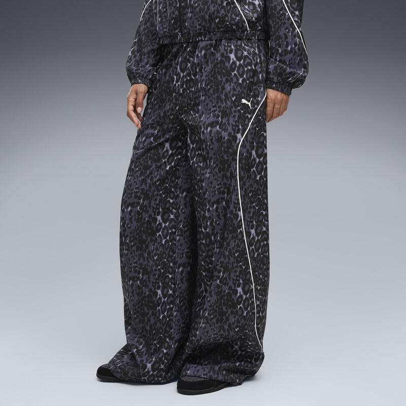 Pantaloni PUMA Sport Relaxed Animal Printed Wide Leg pentru femei PUMA