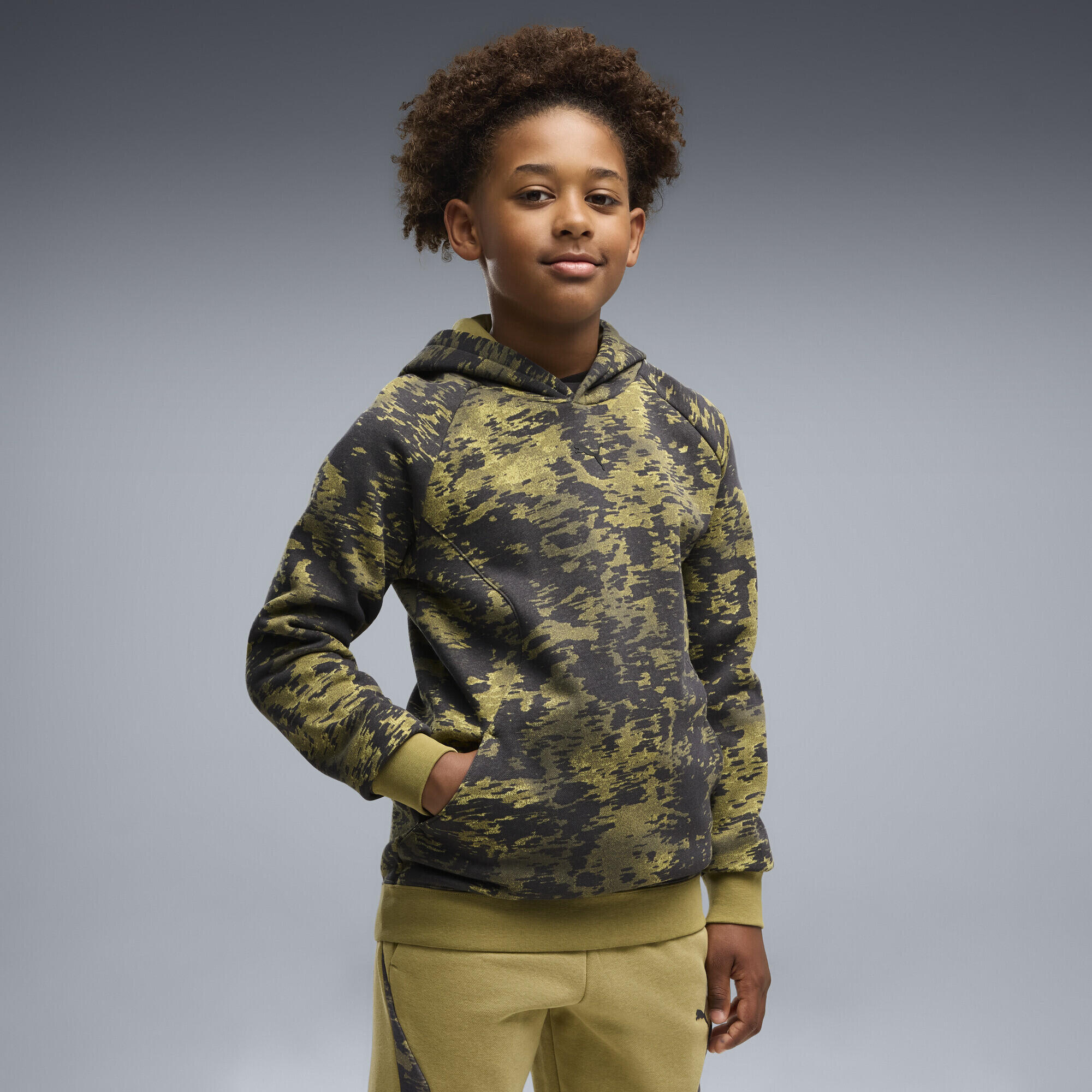 PUMA Sport fleece hoodie met camouflageprint voor jongeren PUMA 2/5