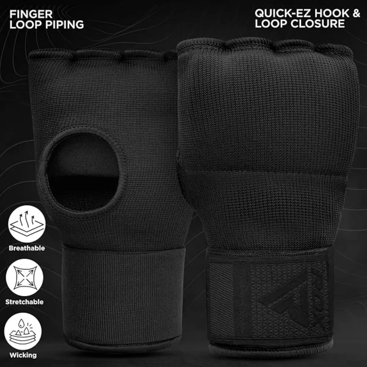 Sous-gants de boxe RDX Full Black XL 7/7